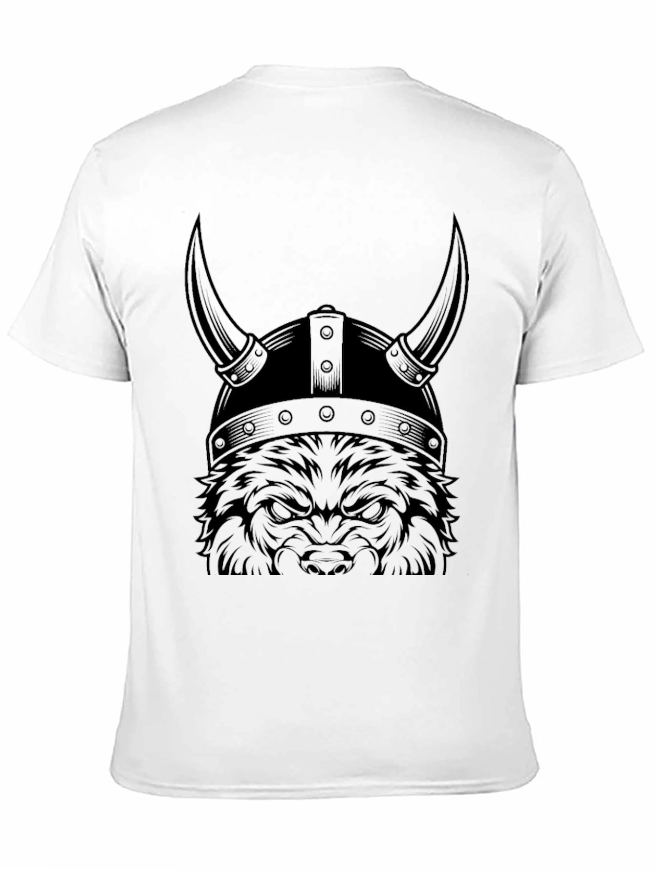 Viking Wolf Graphic Tee - Mens Black T-Shirt