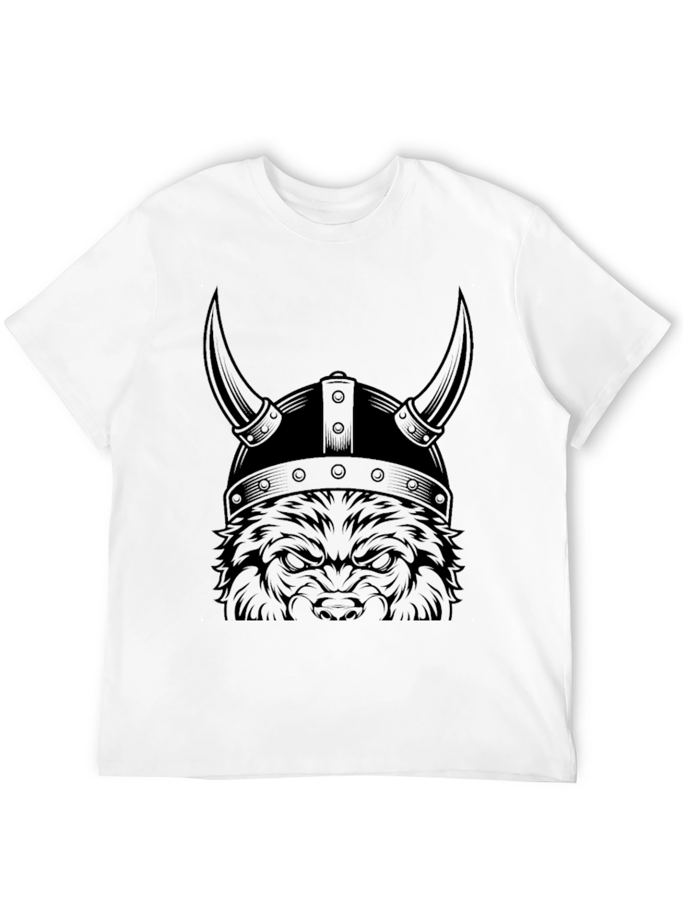 Viking Wolf Graphic Tee - Mens Black T-Shirt
