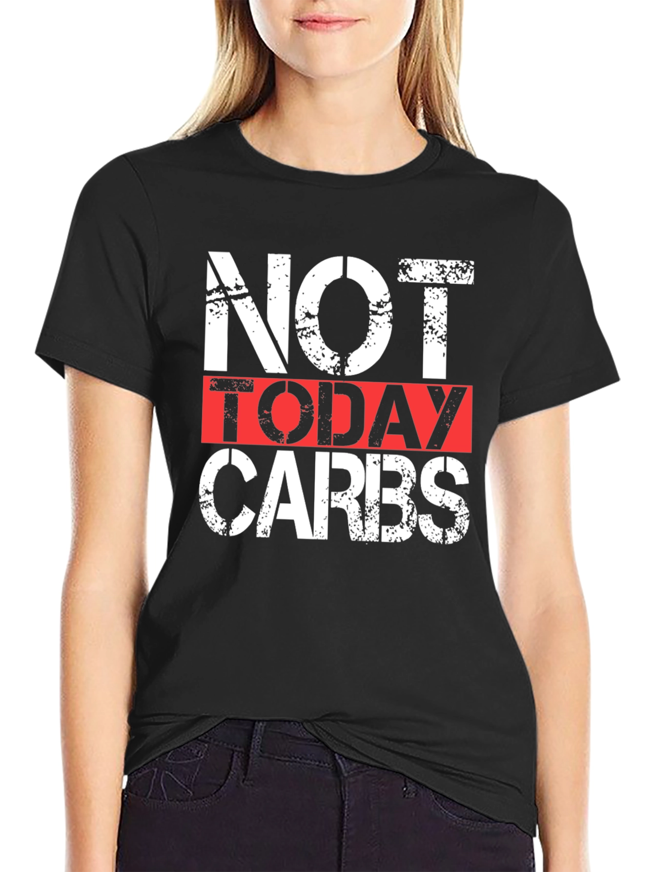 Not Today Carbs Graphic Tee - Black