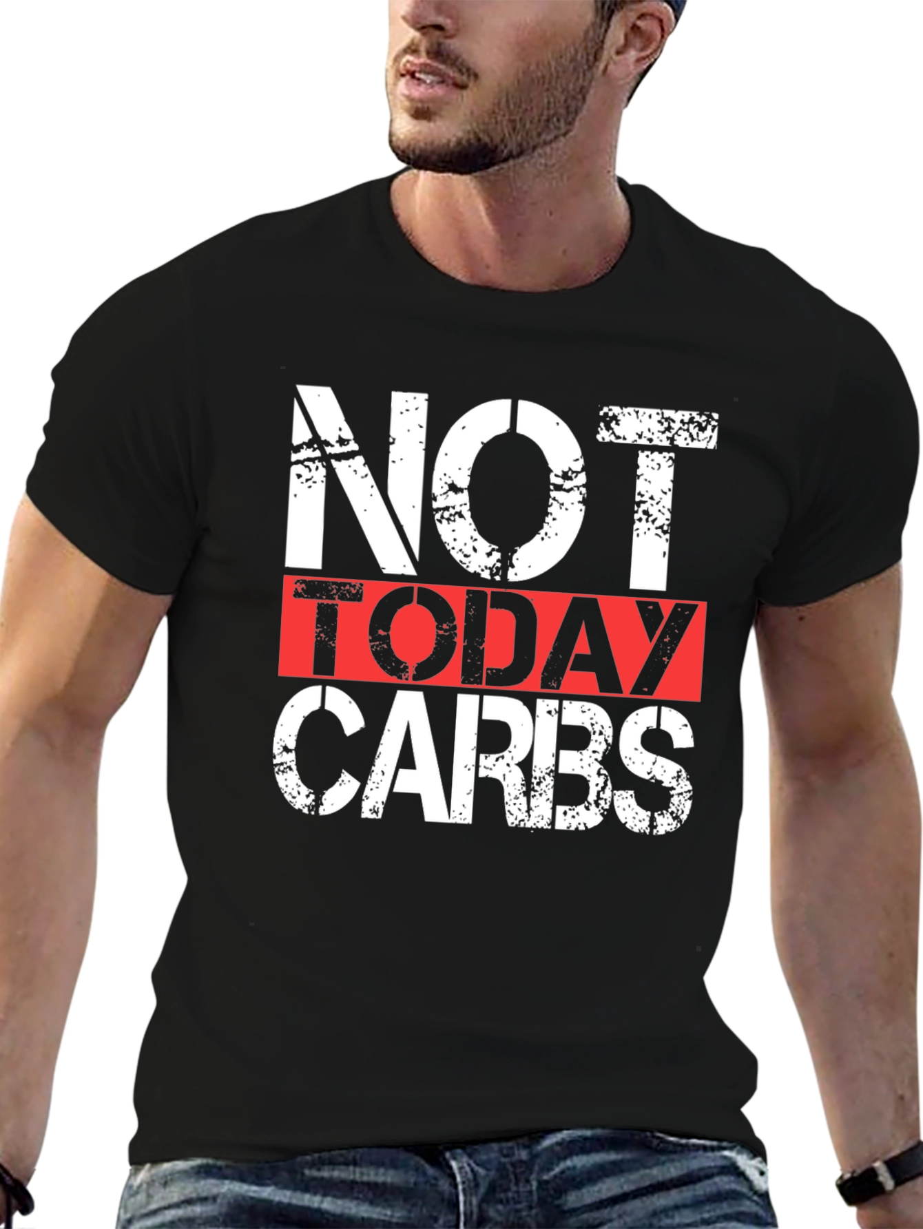 Not Today Carbs Graphic Tee - Black