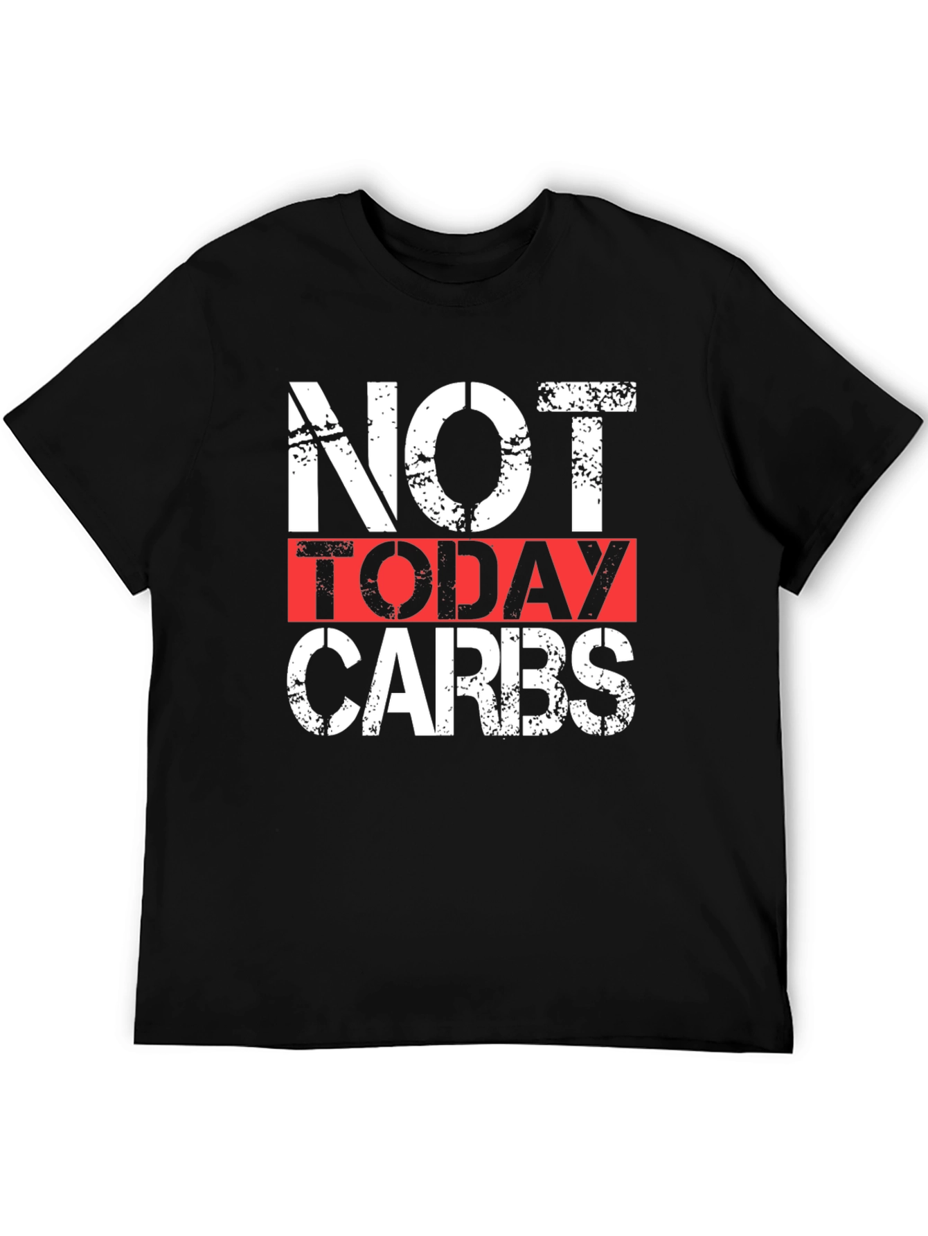 Not Today Carbs Graphic Tee - Black