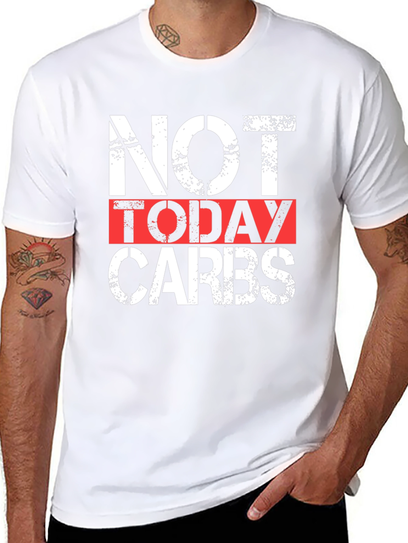 Not Today Carbs Graphic Tee - Black