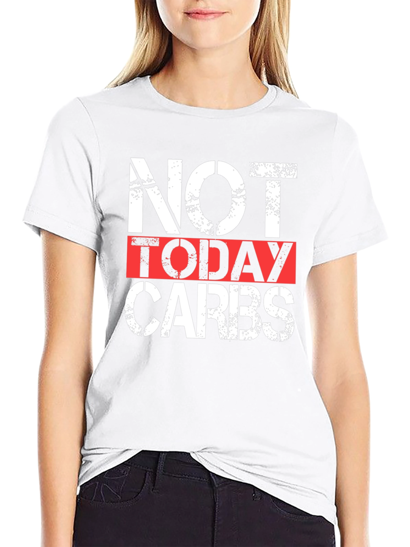 Not Today Carbs Graphic Tee - Black