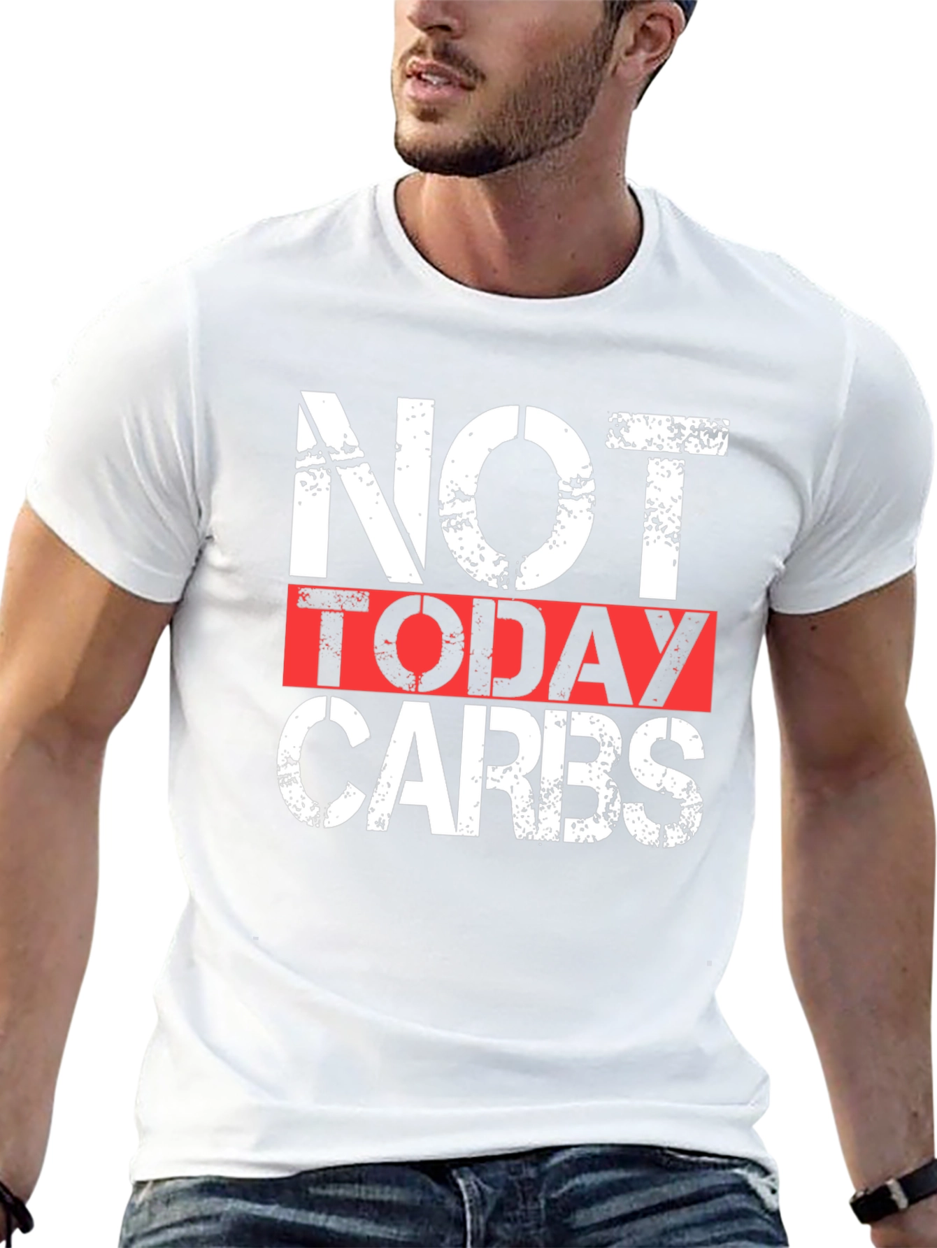 Not Today Carbs Graphic Tee - Black