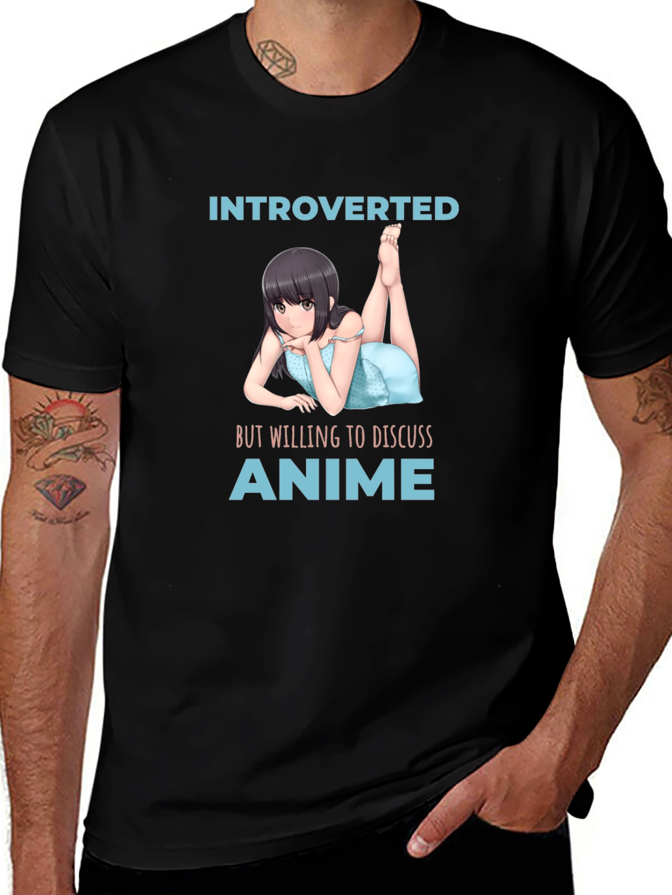 Introverted Anime Lover T-Shirt - Black