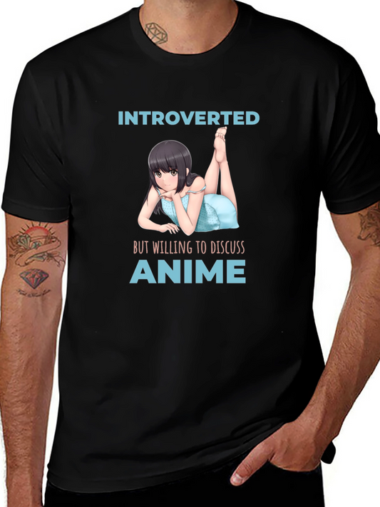 Introverted Anime Lover T-Shirt - Black