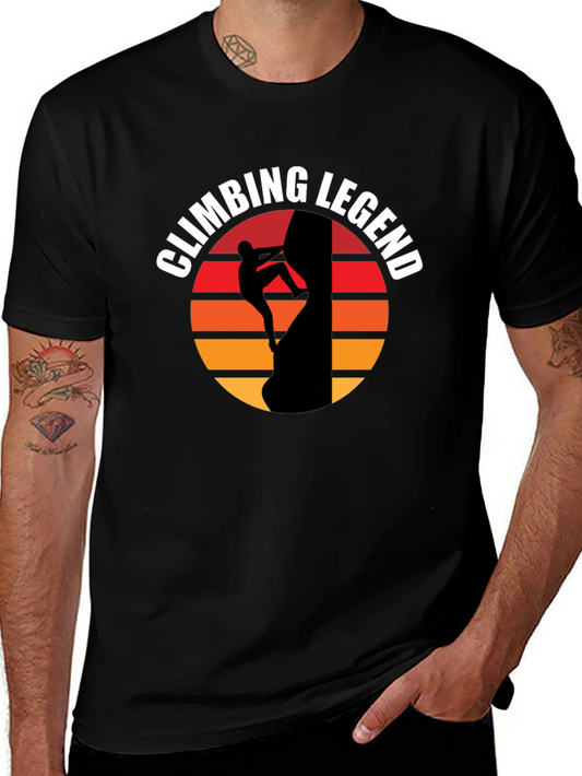 Climbing Legend Black Graphic Tee