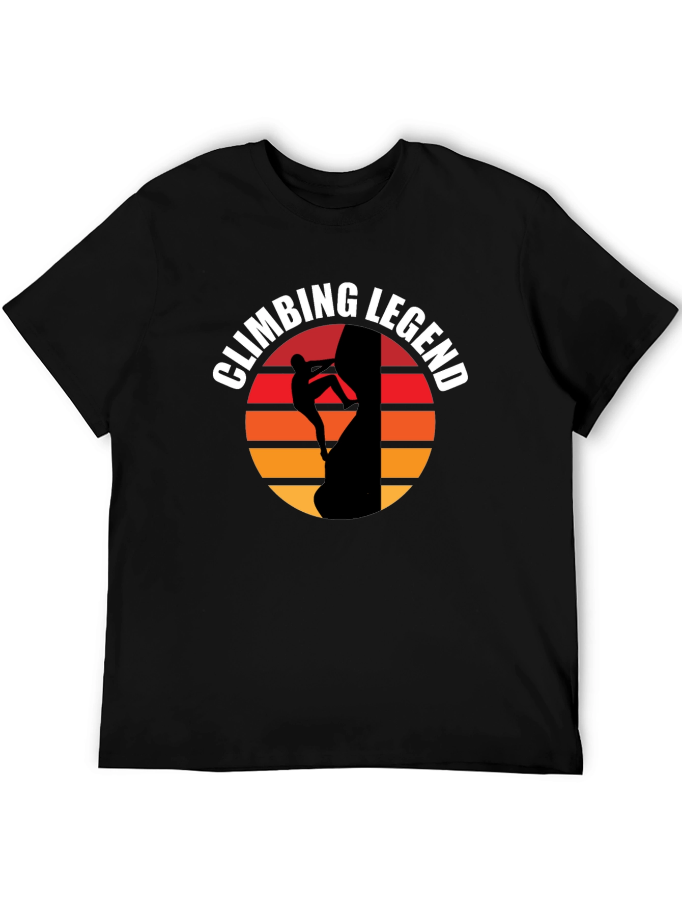 Climbing Legend Black Graphic Tee