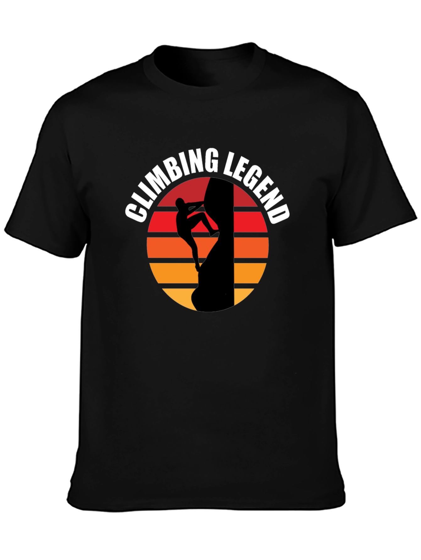 Climbing Legend Black Graphic Tee