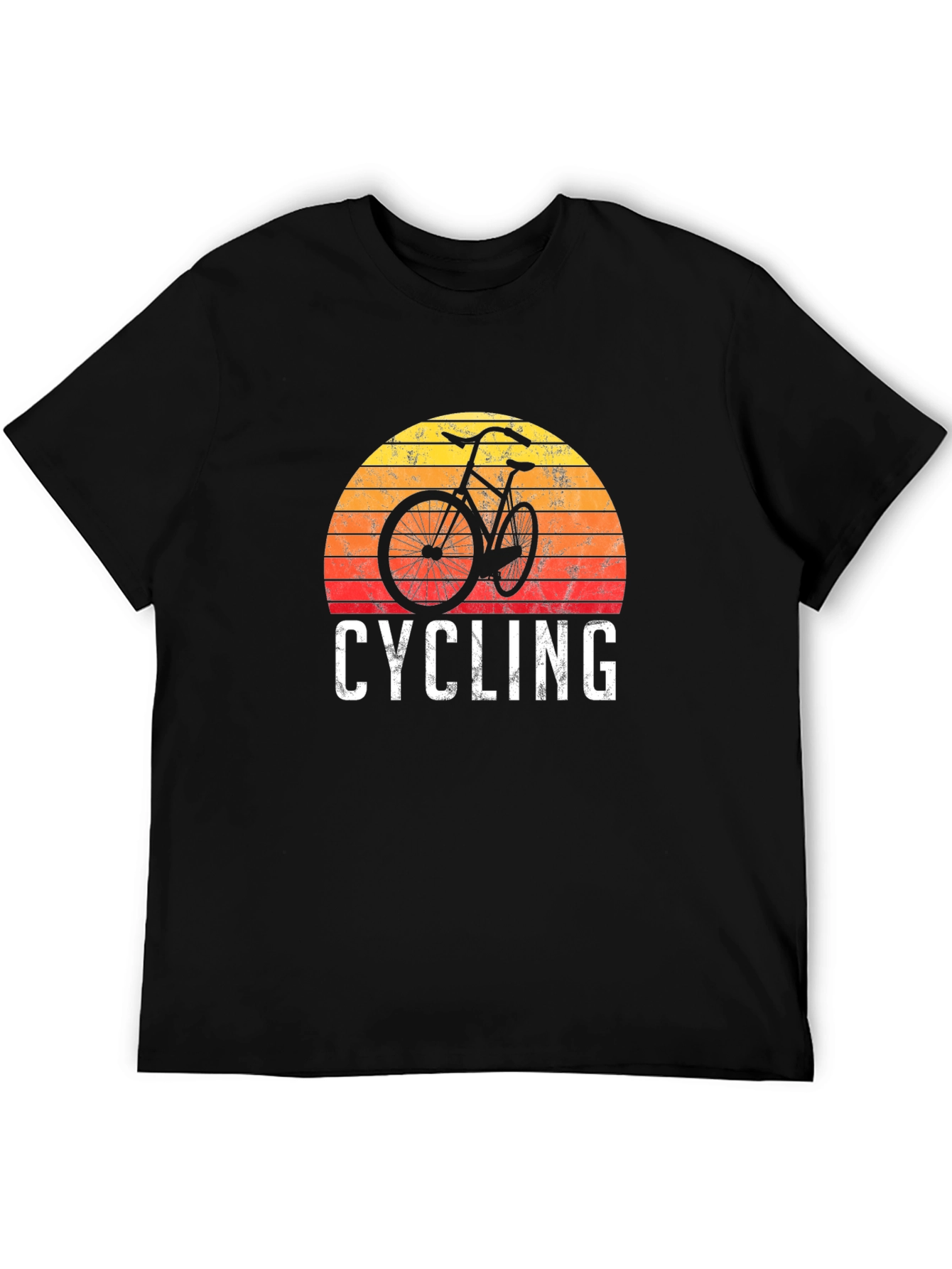 Cycling Sunset Graphic T-Shirt