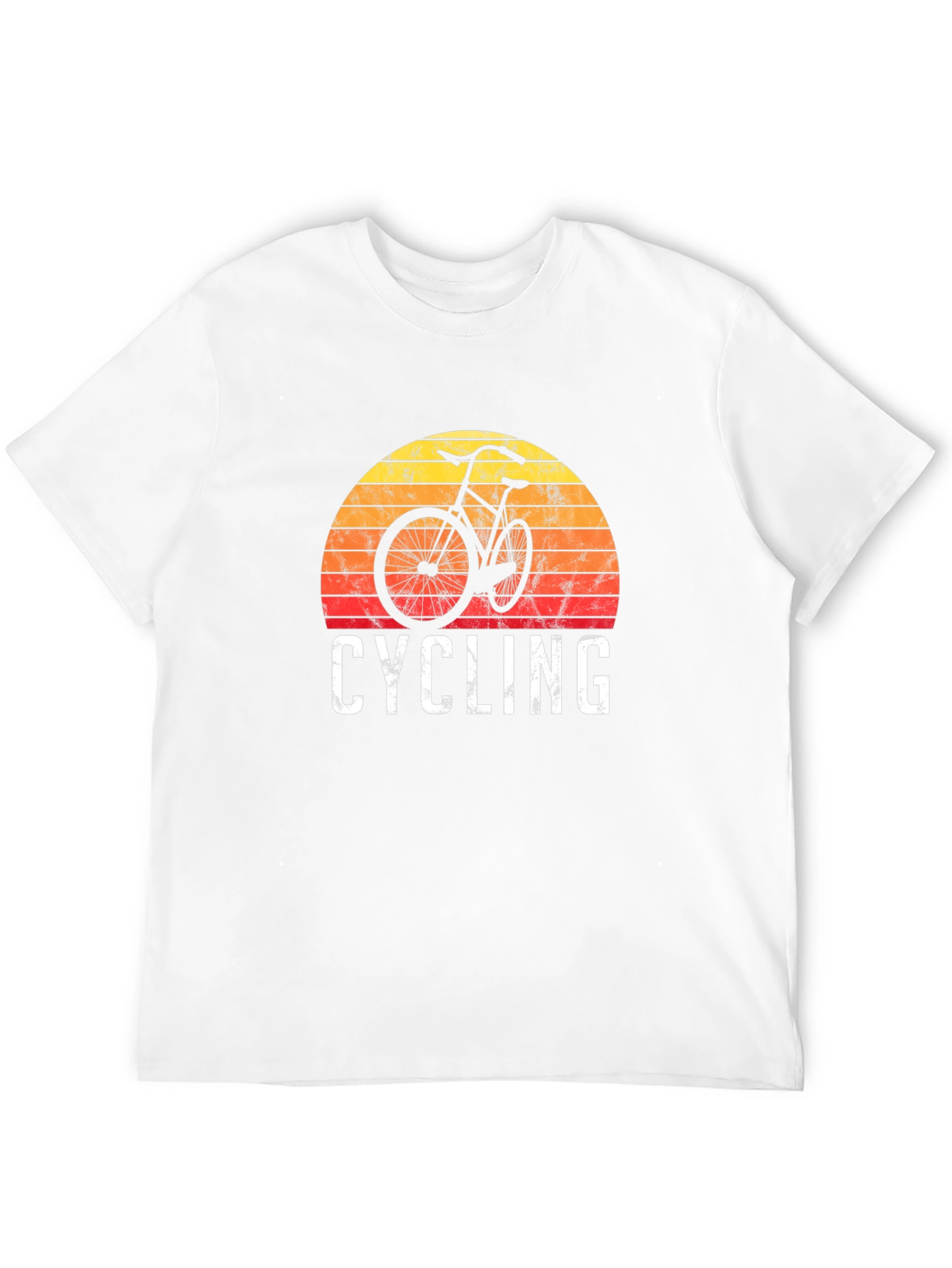 Cycling Sunset Graphic T-Shirt