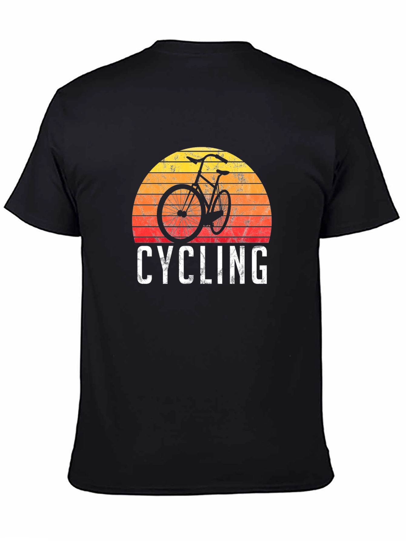 Cycling Sunset Graphic T-Shirt