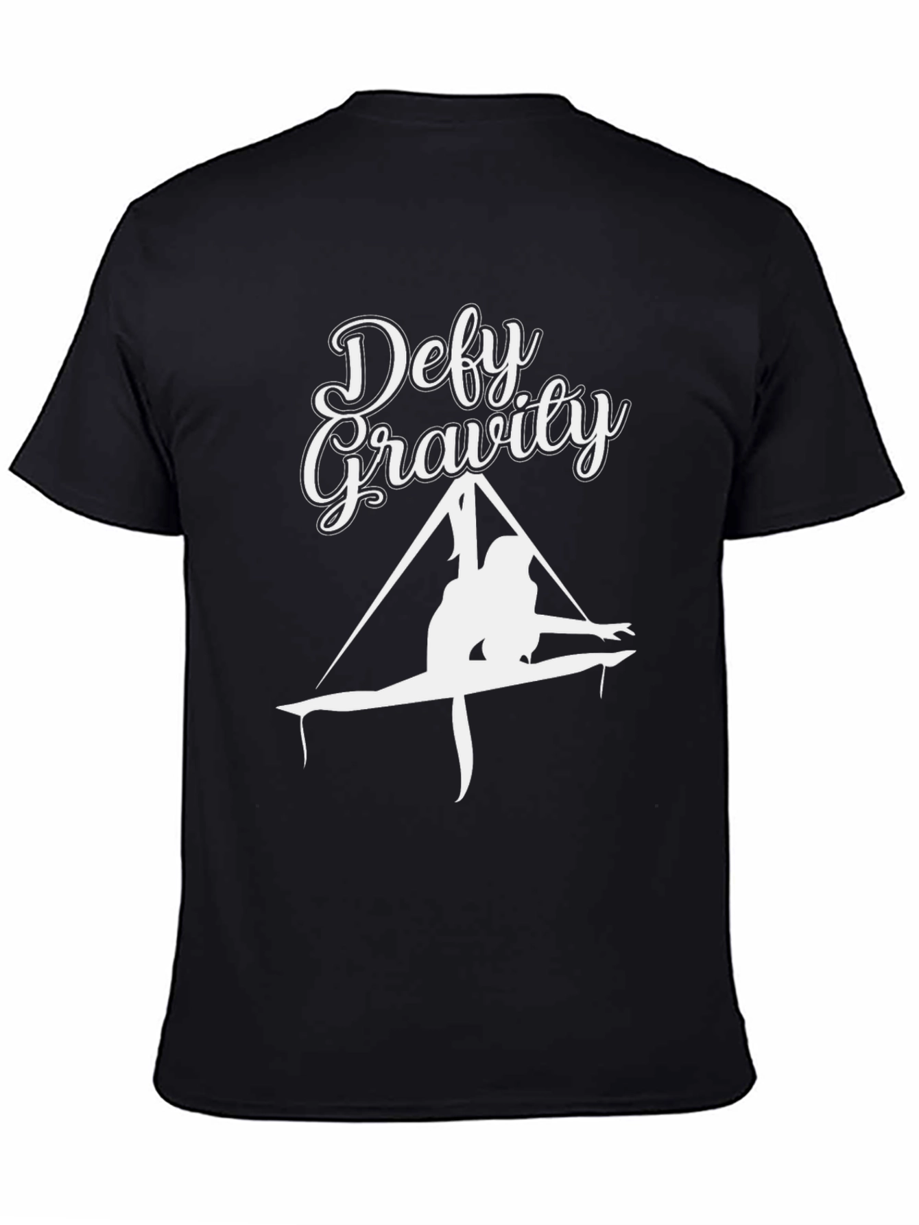 Defy Gravity Black T-Shirt - Aerial Yoga Apparel