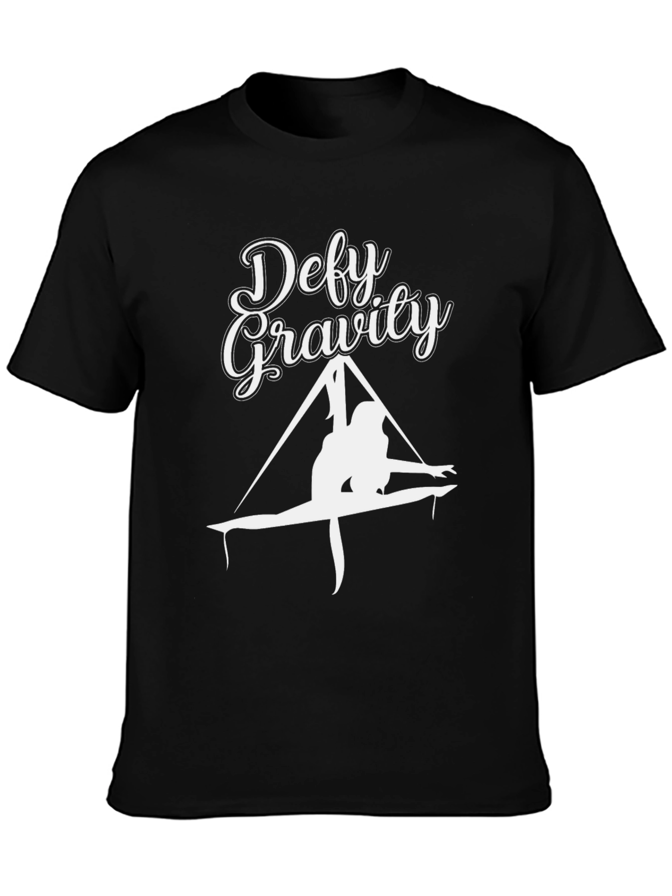 Defy Gravity Black T-Shirt - Aerial Yoga Apparel
