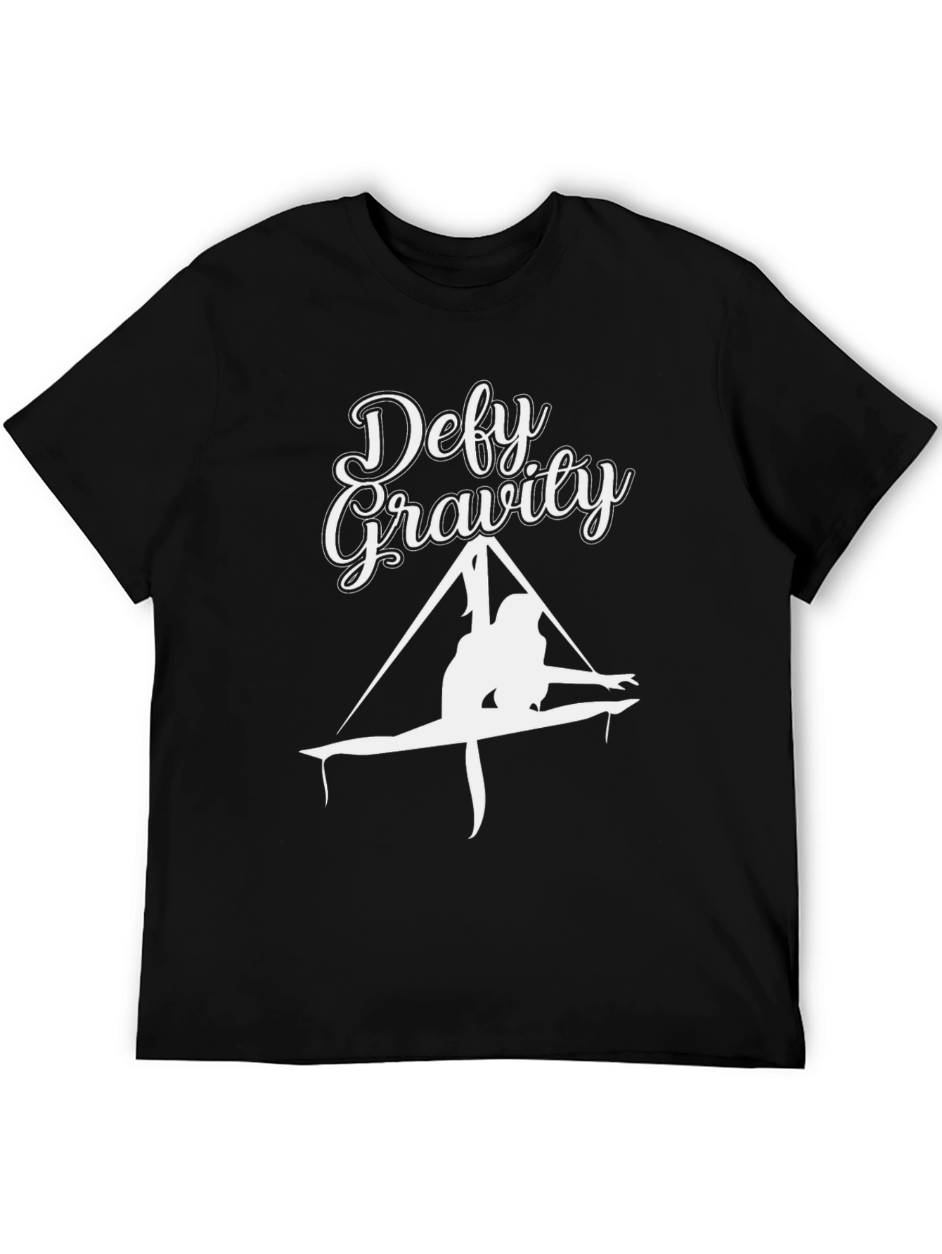 Defy Gravity Black T-Shirt - Aerial Yoga Apparel