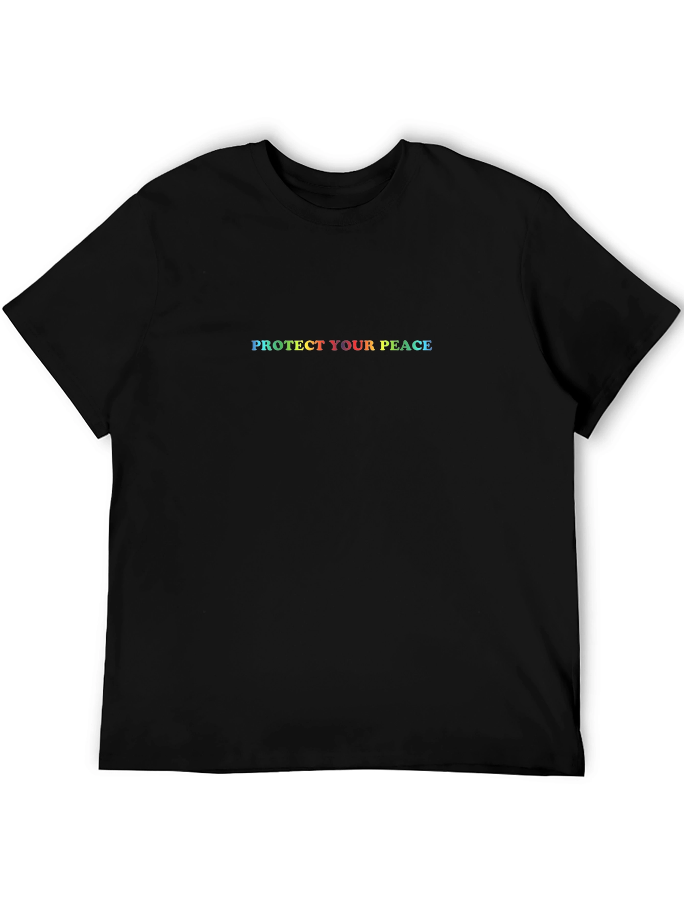Protect Your Peace Black Graphic T-Shirt