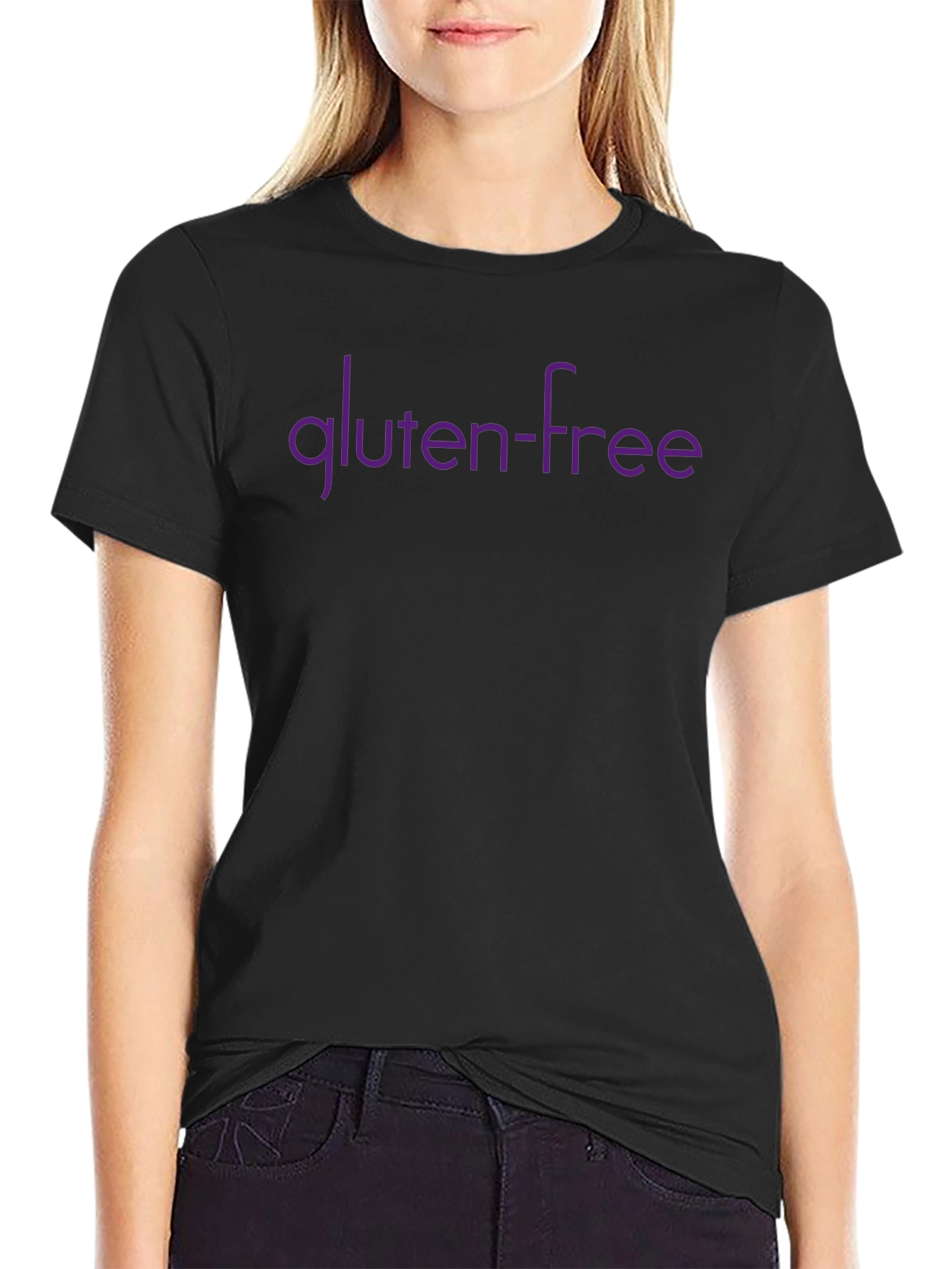Gluten-Free Graphic Tee - Black Short Sleeve T-Shirt