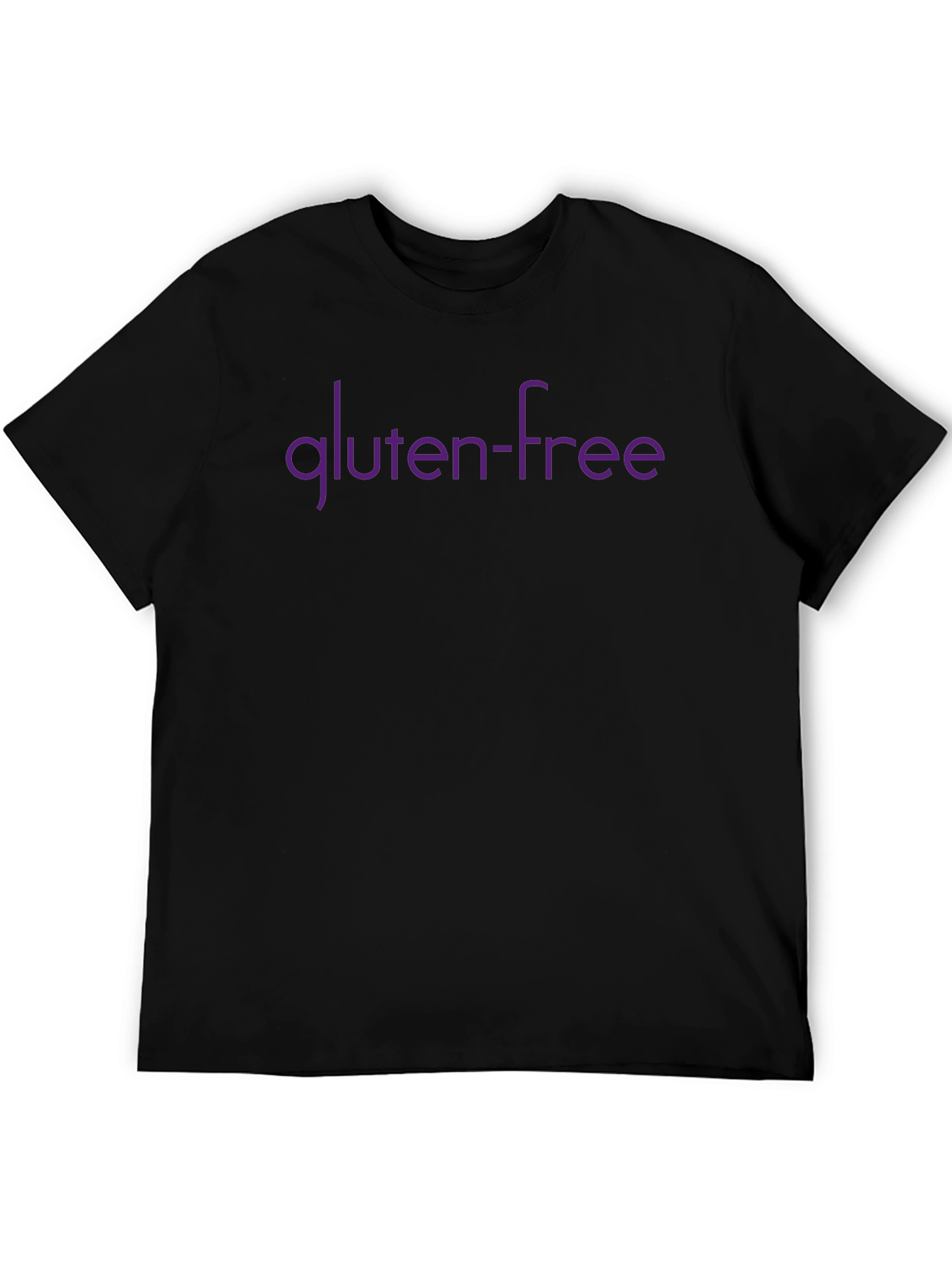 Gluten-Free Graphic Tee - Black Short Sleeve T-Shirt