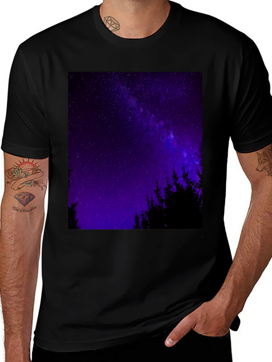 Starry Night Forest Graphic Tee