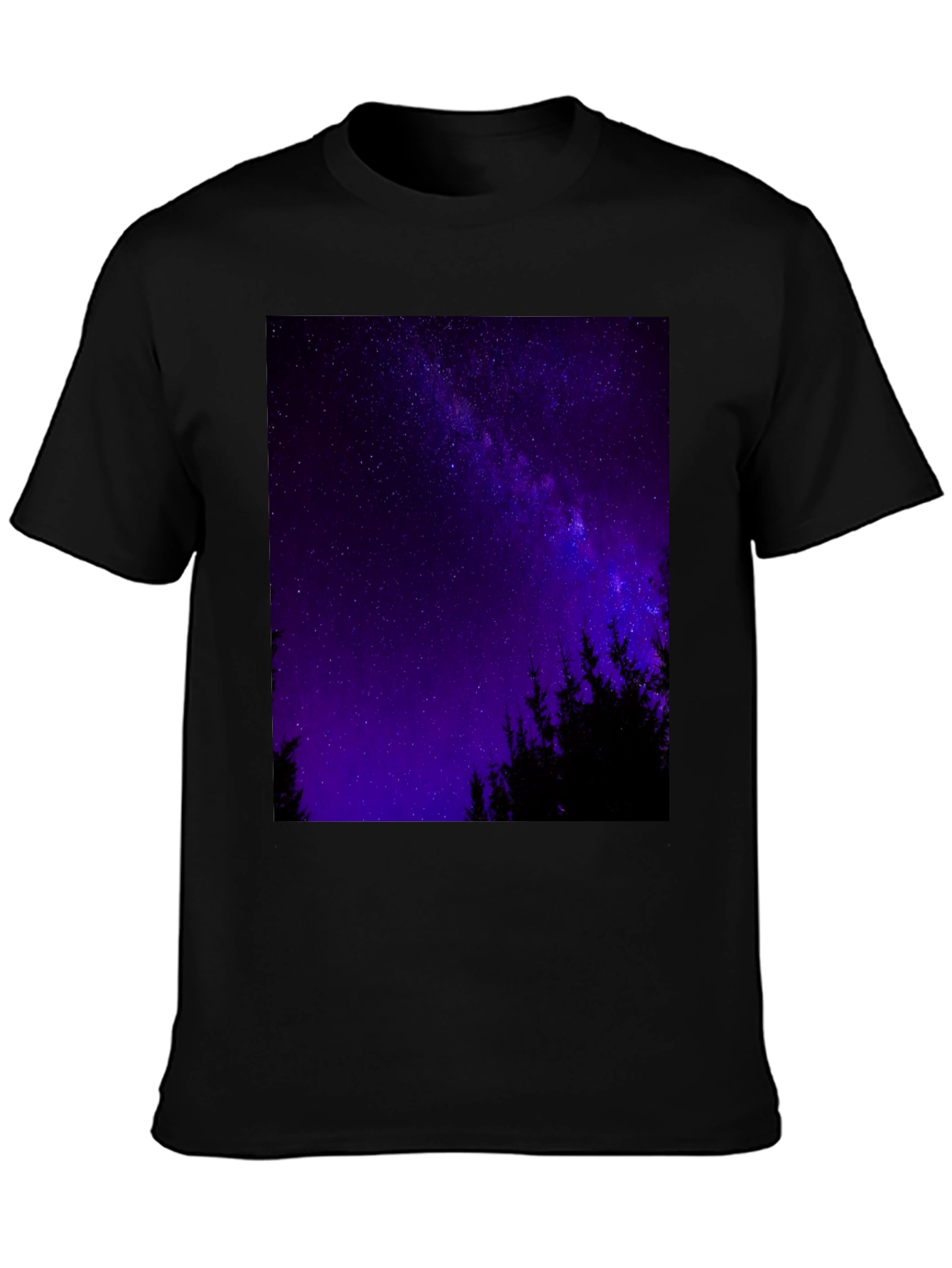 Starry Night Forest Graphic Tee