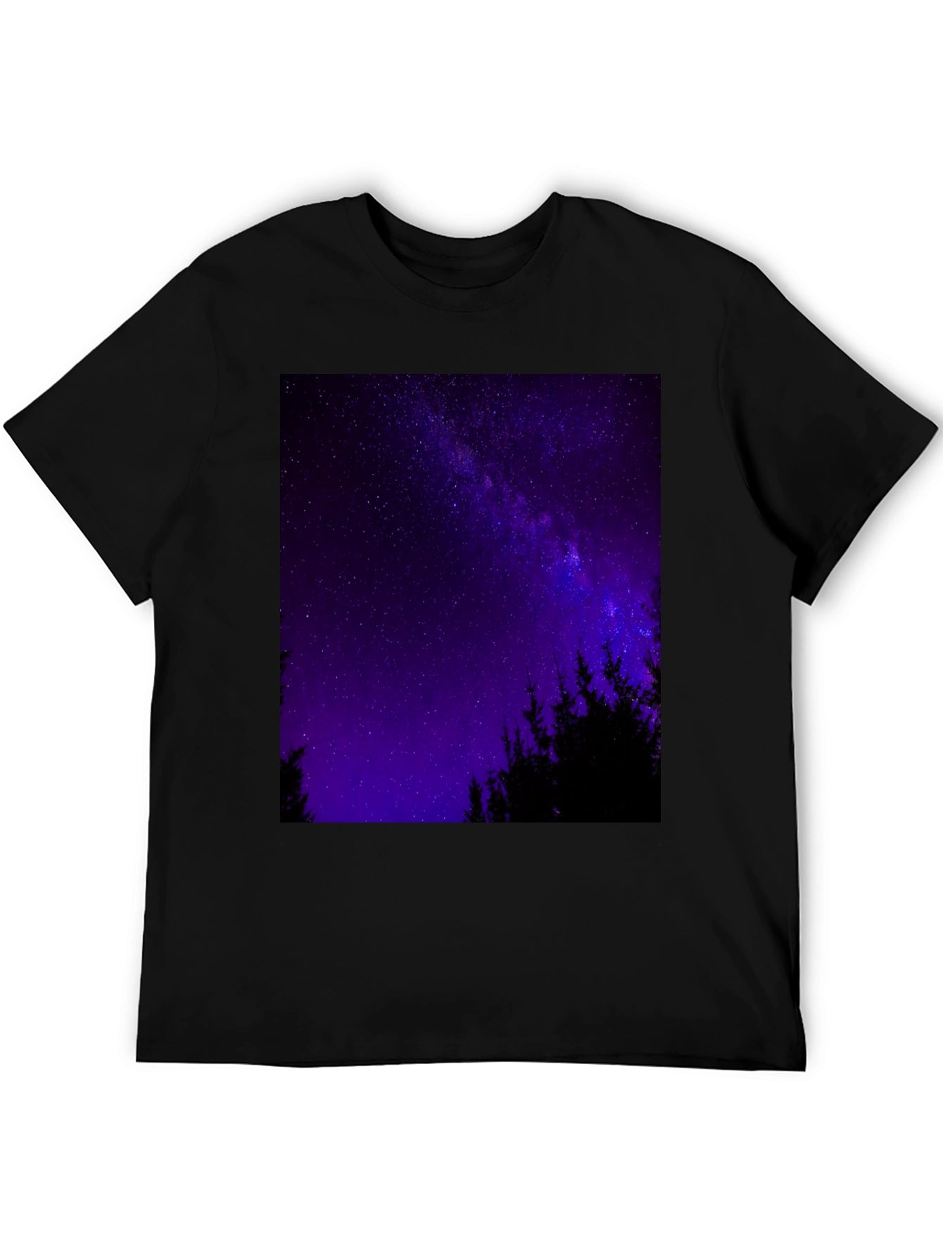 Starry Night Forest Graphic Tee