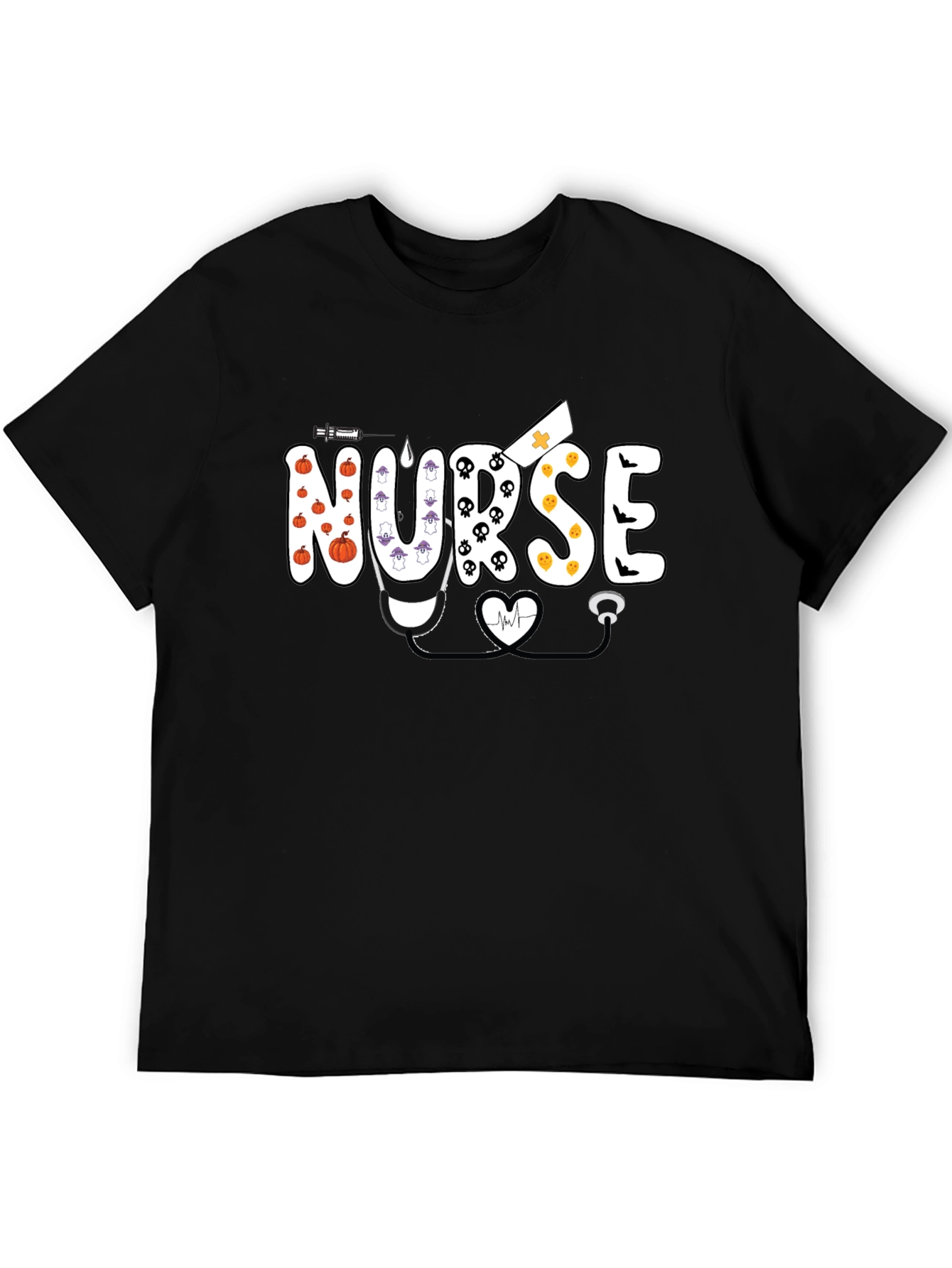 Halloween Nurse Graphic T-Shirt