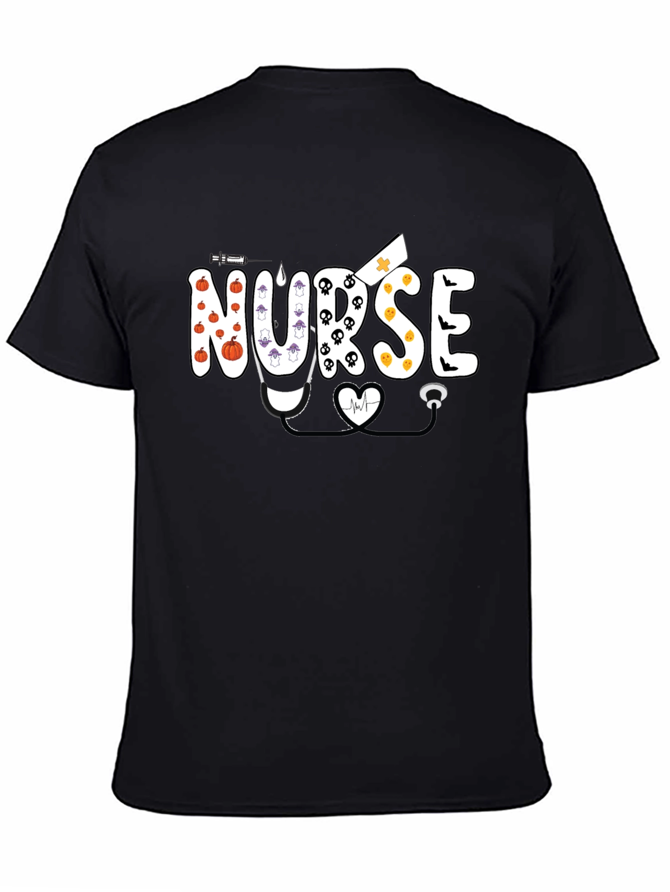 Halloween Nurse Graphic T-Shirt