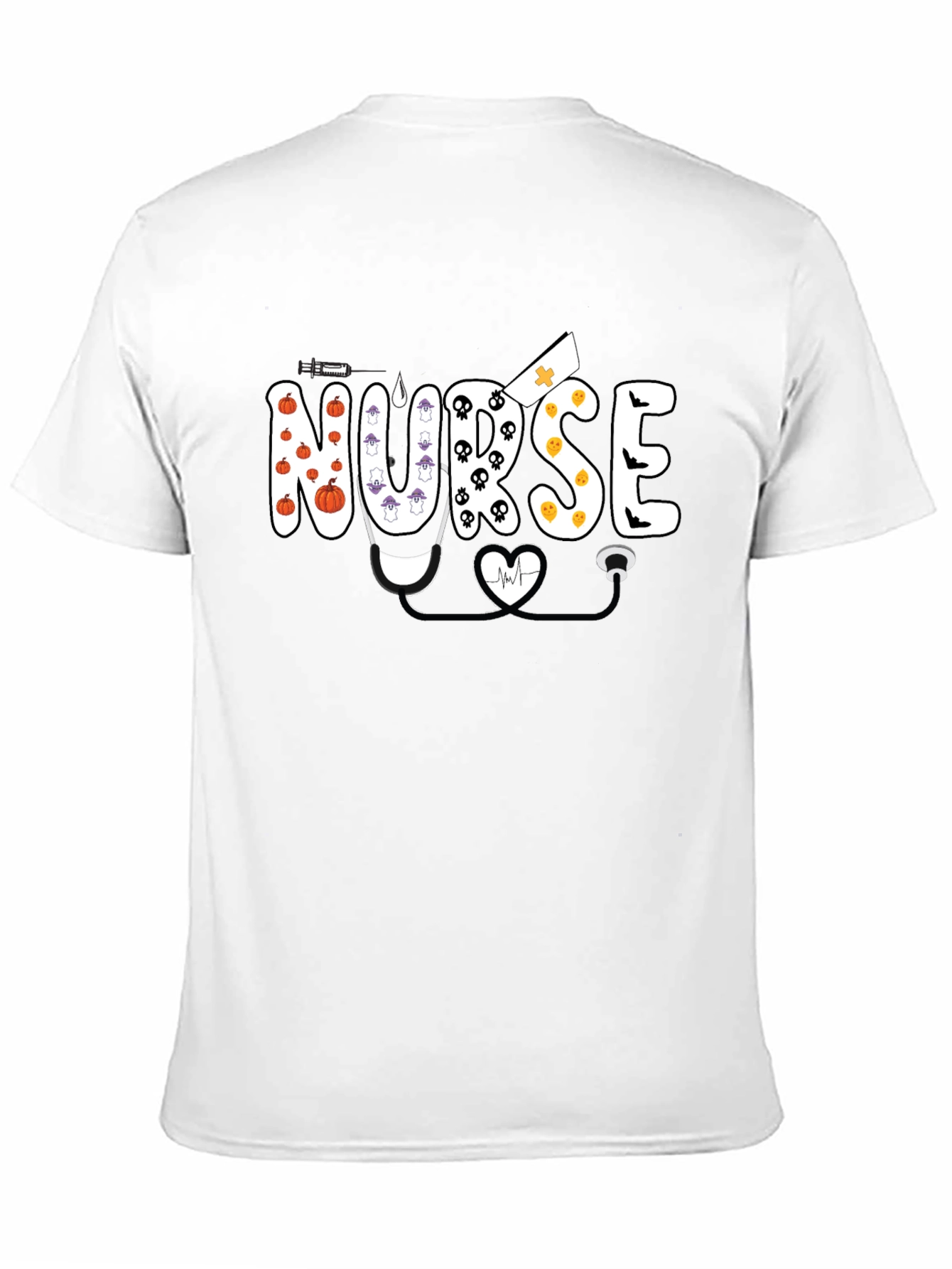 Halloween Nurse Graphic T-Shirt