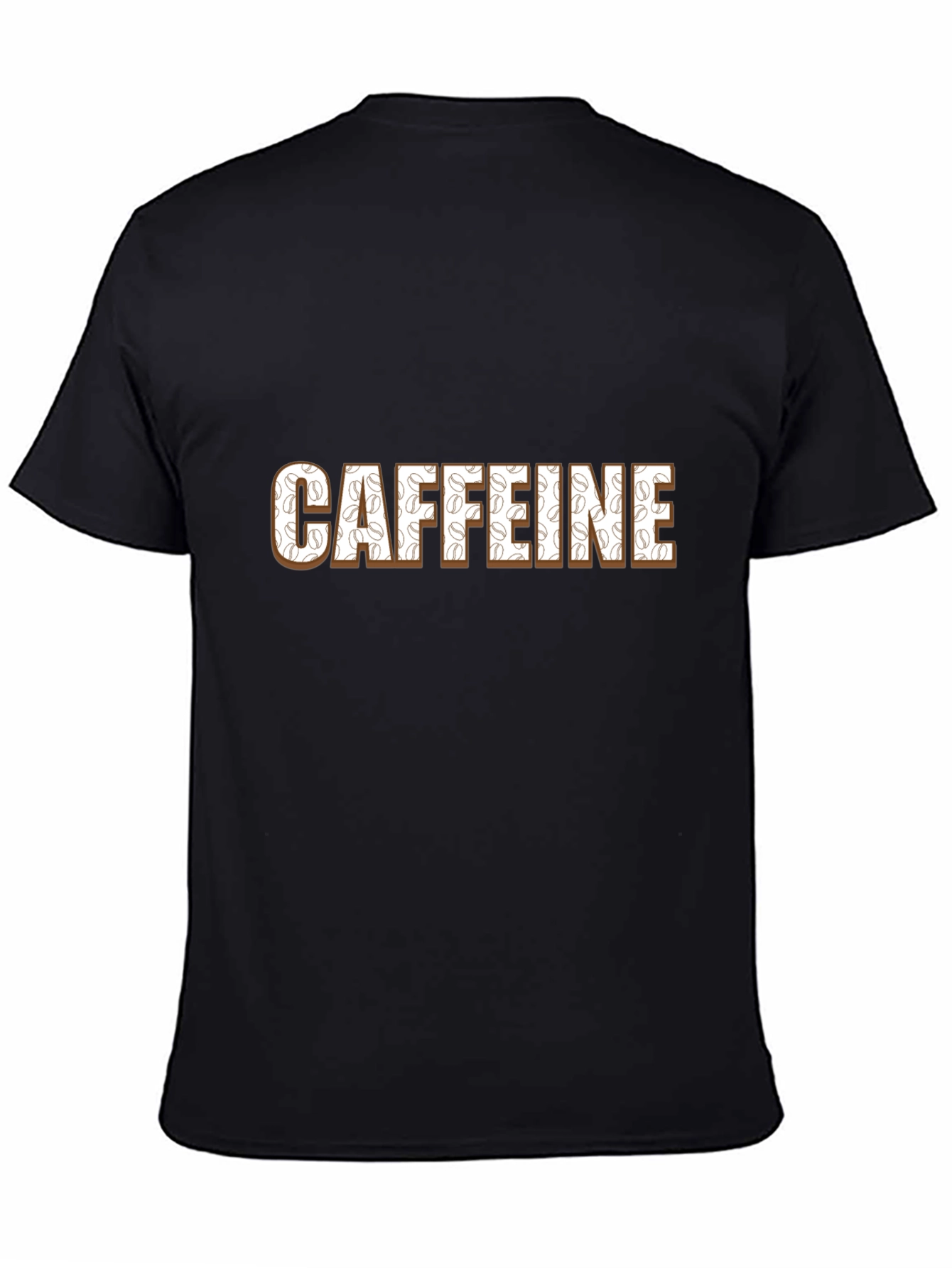 Caffeine Addict T-Shirt - Coffee Bean Design