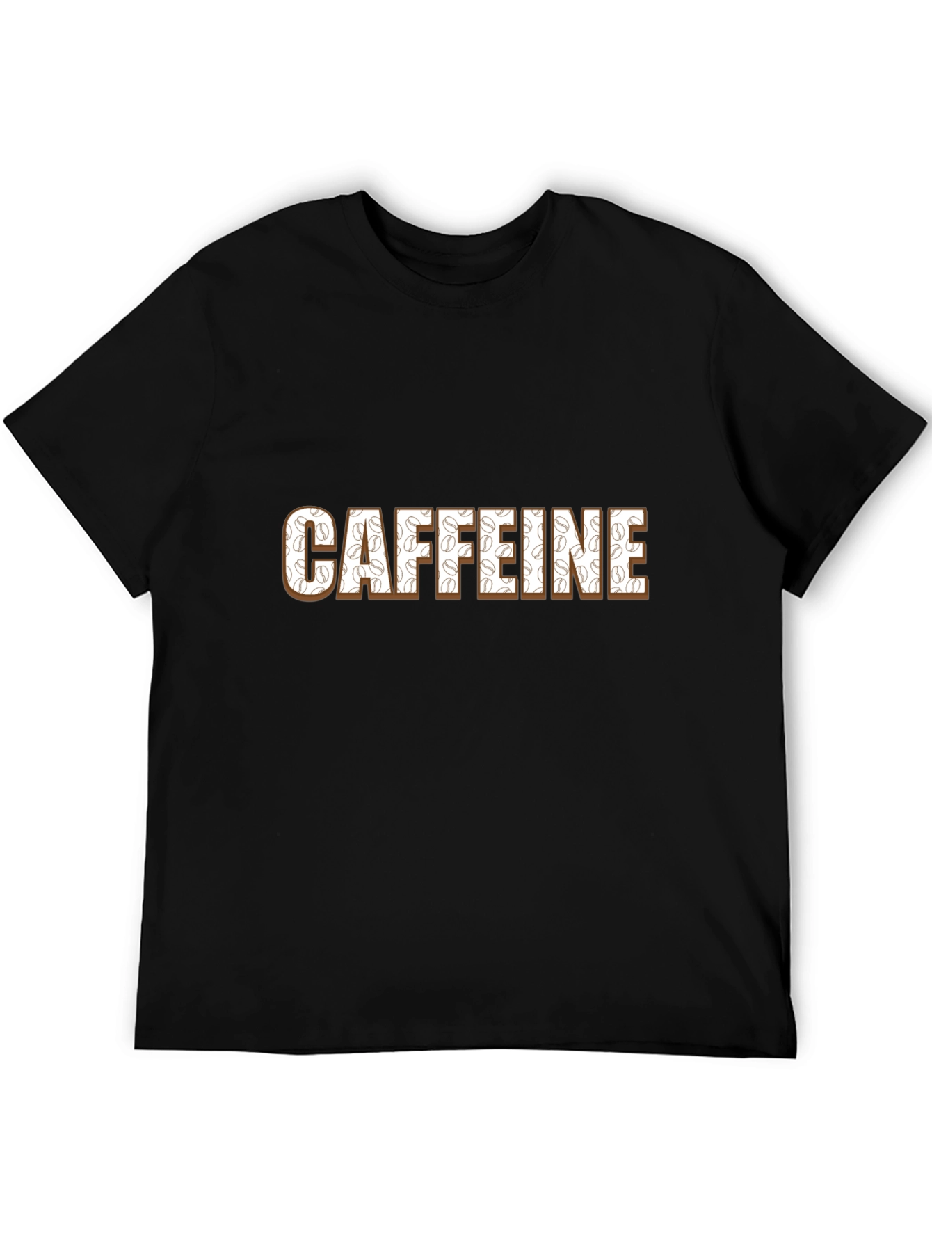 Caffeine Addict T-Shirt - Coffee Bean Design
