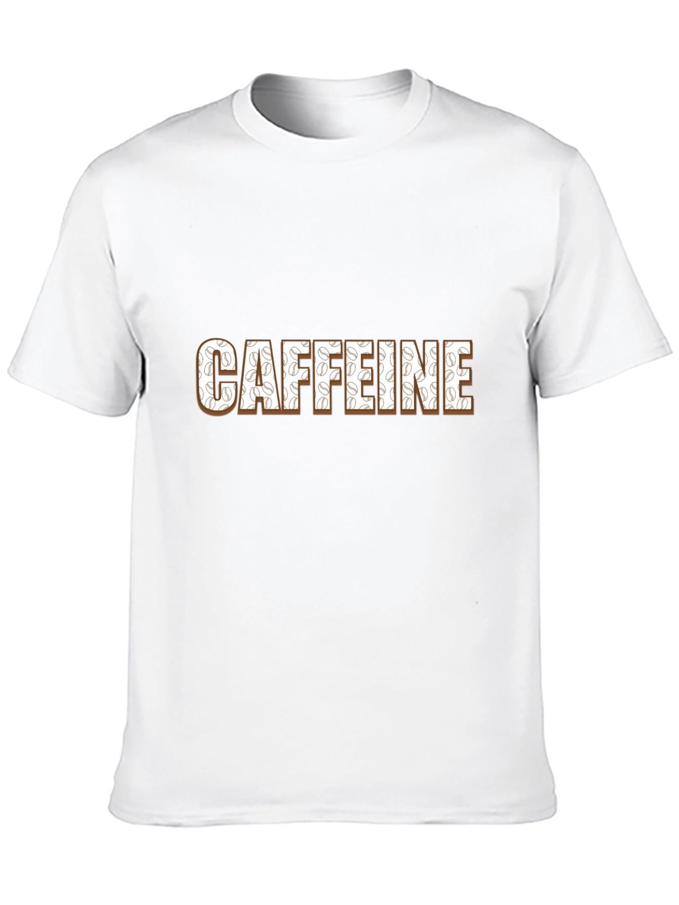 Caffeine Addict T-Shirt - Coffee Bean Design