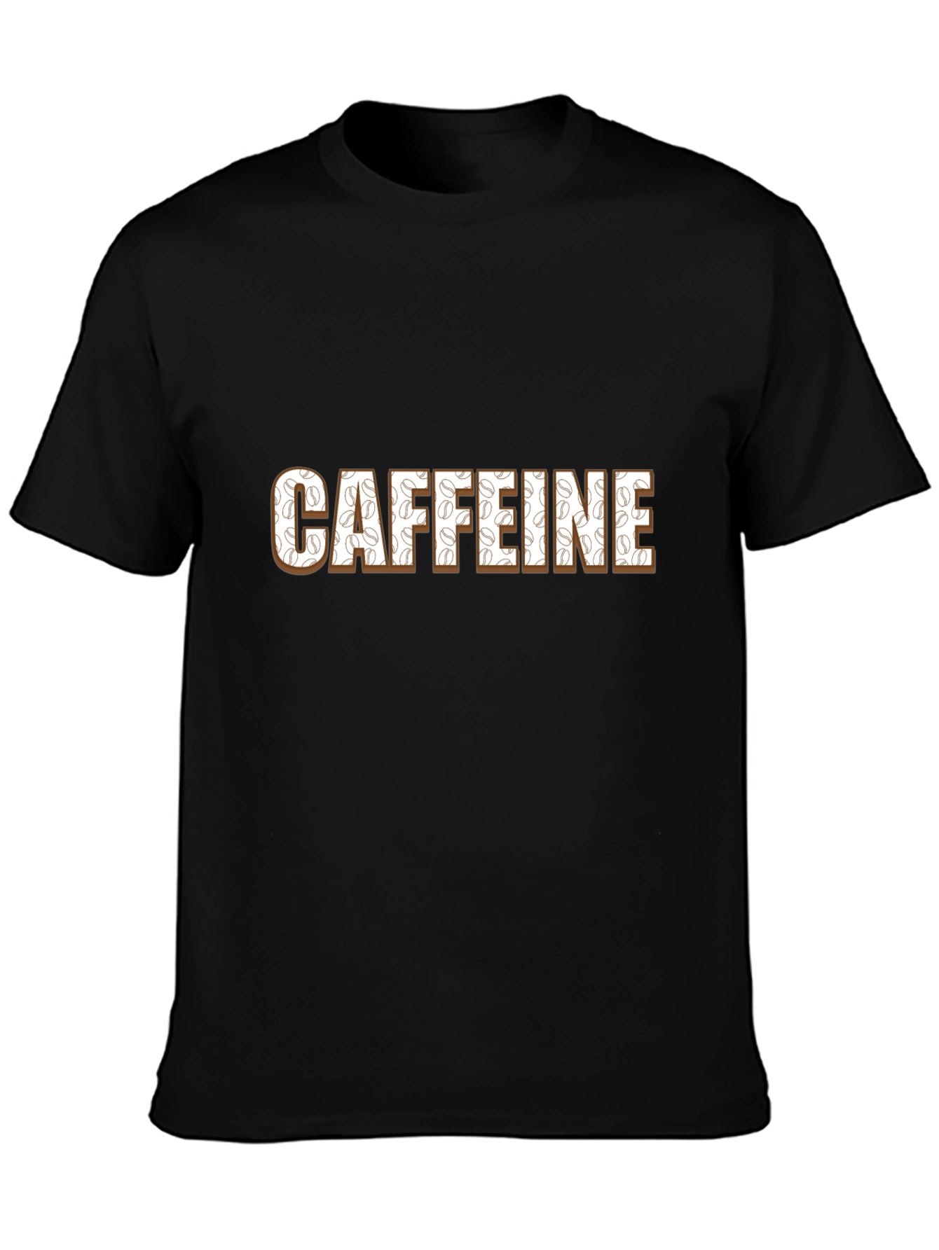 Caffeine Addict T-Shirt - Coffee Bean Design