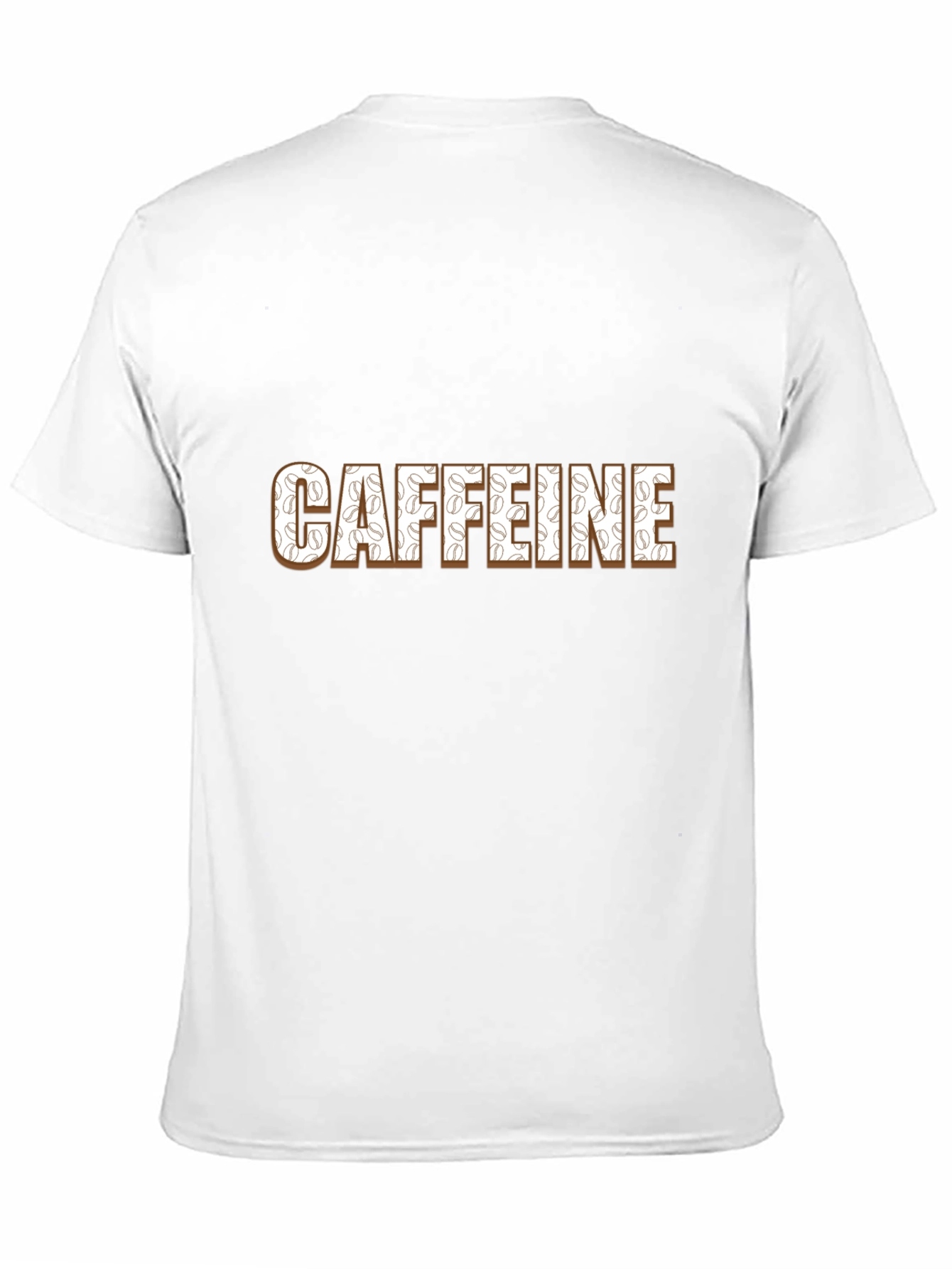 Caffeine Addict T-Shirt - Coffee Bean Design