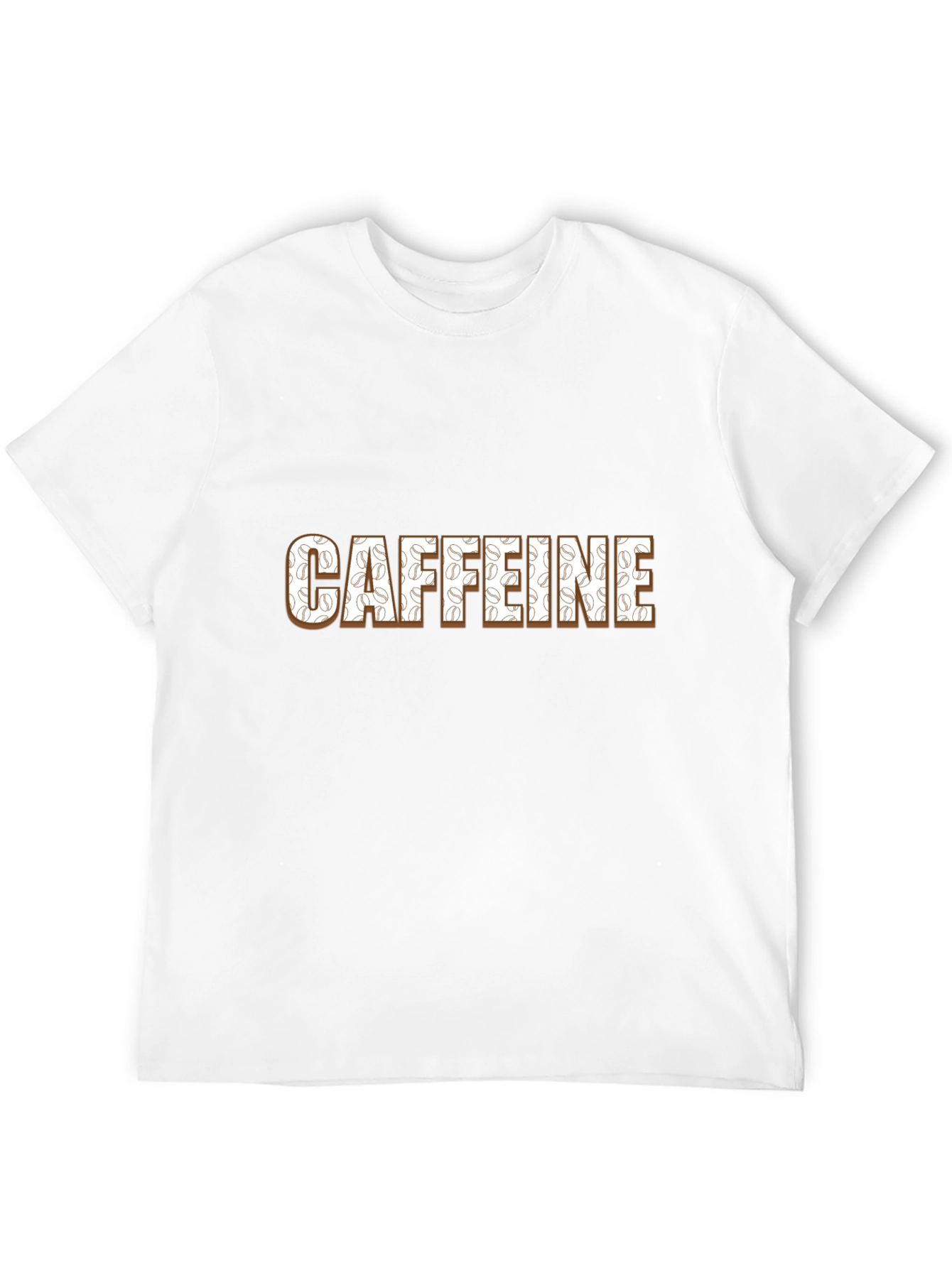 Caffeine Addict T-Shirt - Coffee Bean Design