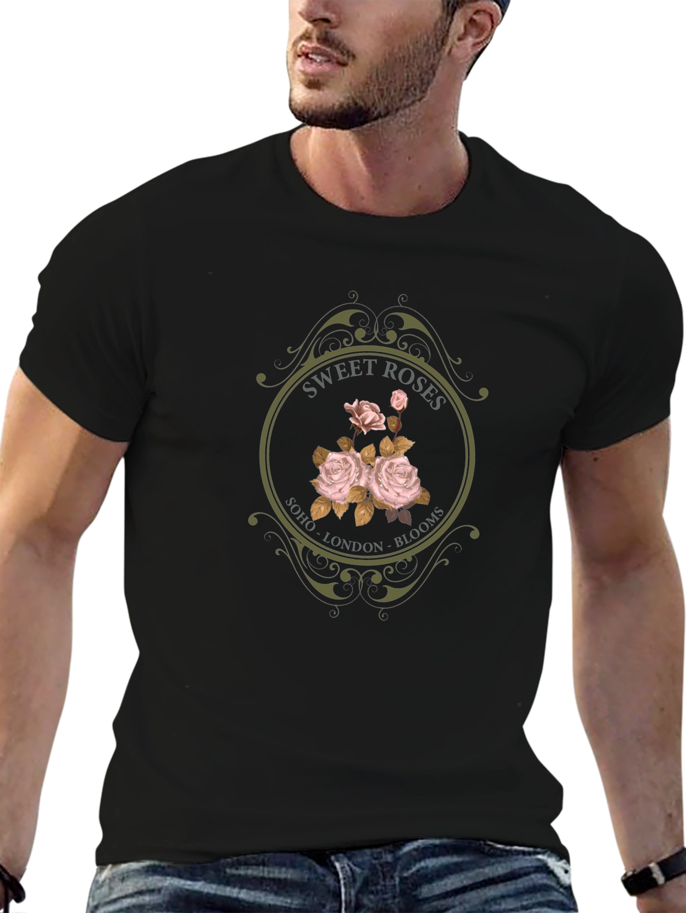Sweet Roses Graphic Tee - Soho London Blooms