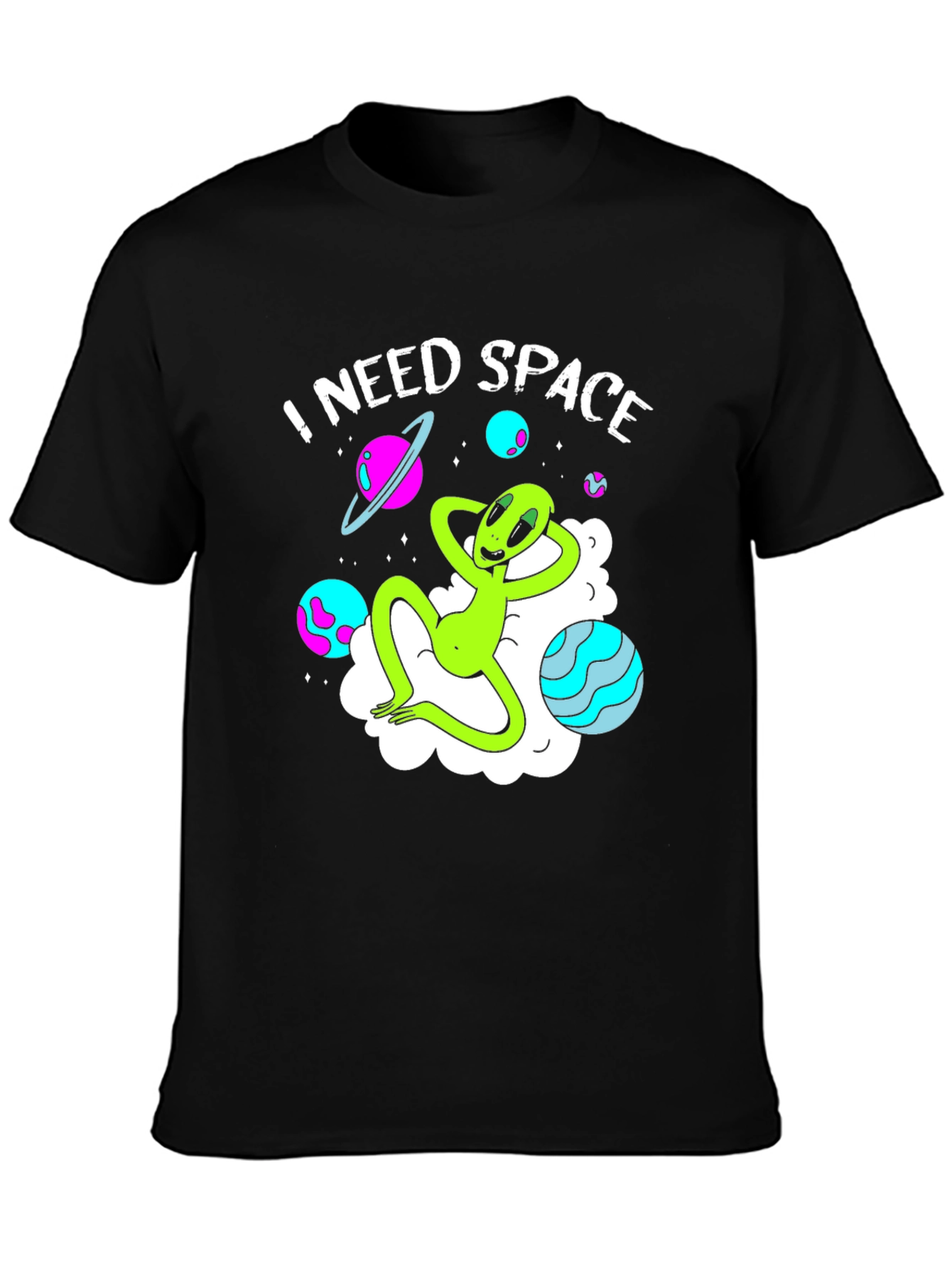 I Need Space Alien Graphic T-Shirt