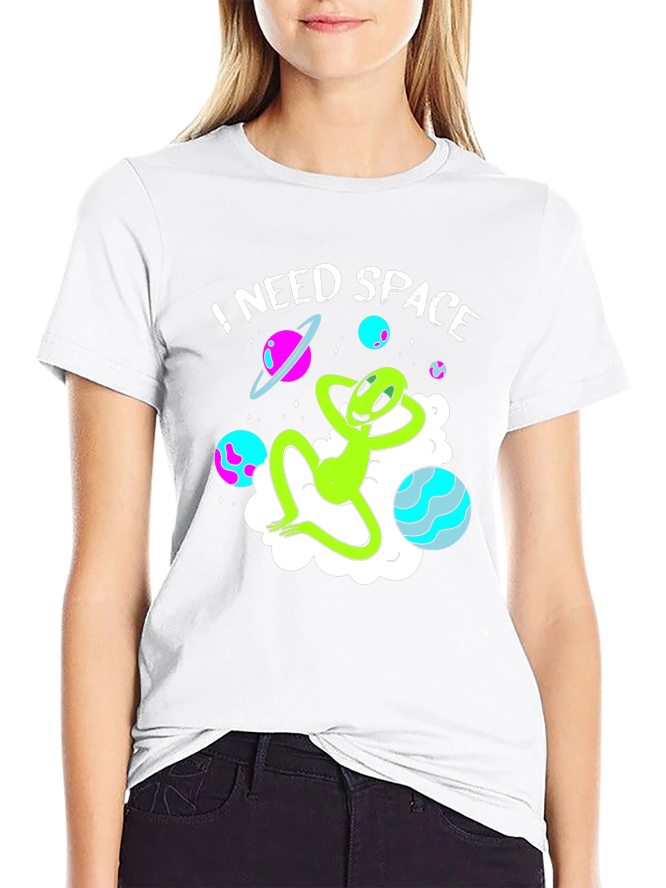 I Need Space Alien Graphic T-Shirt