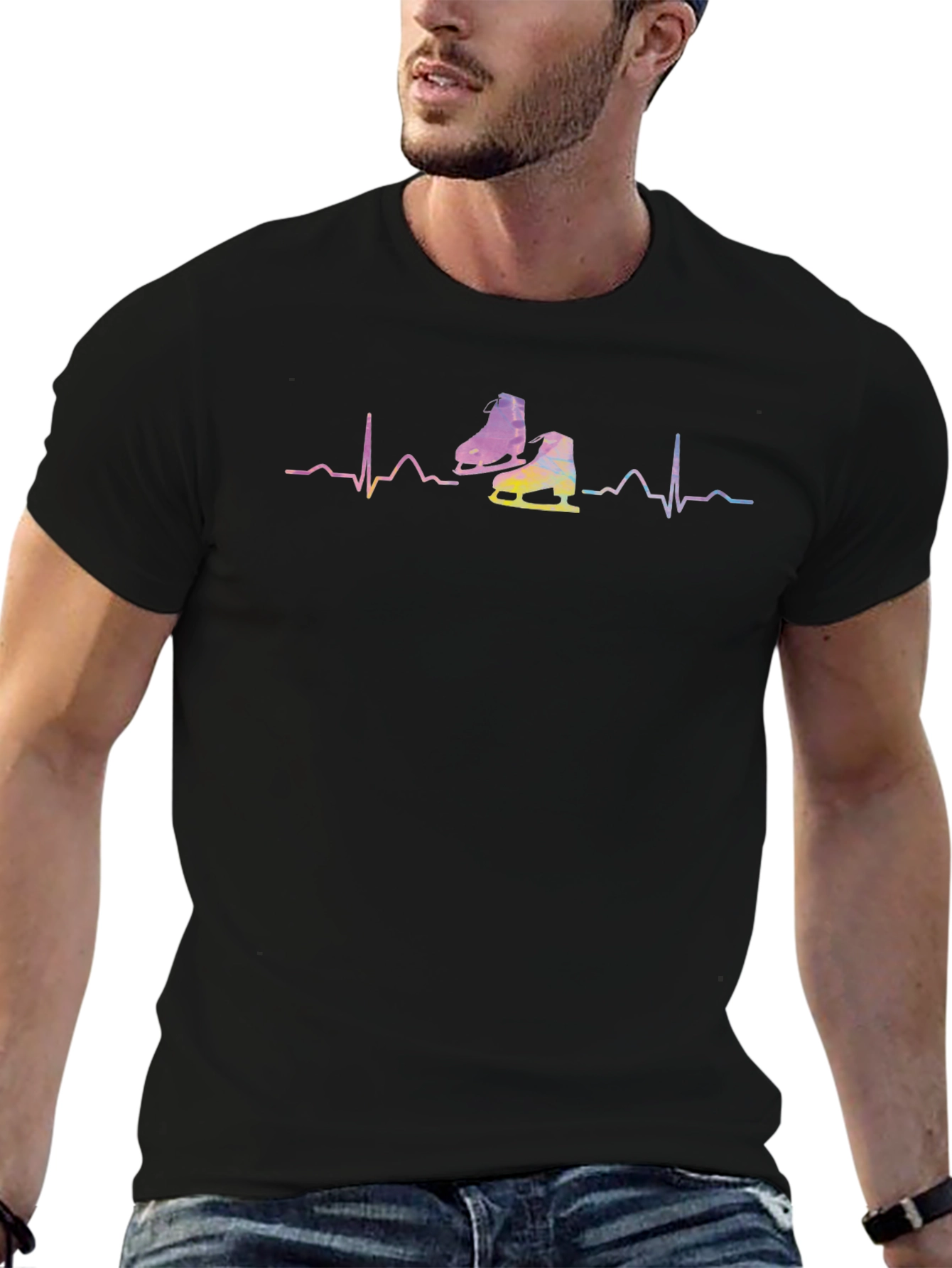 Skating Heartbeat T-Shirt - Passion on Display