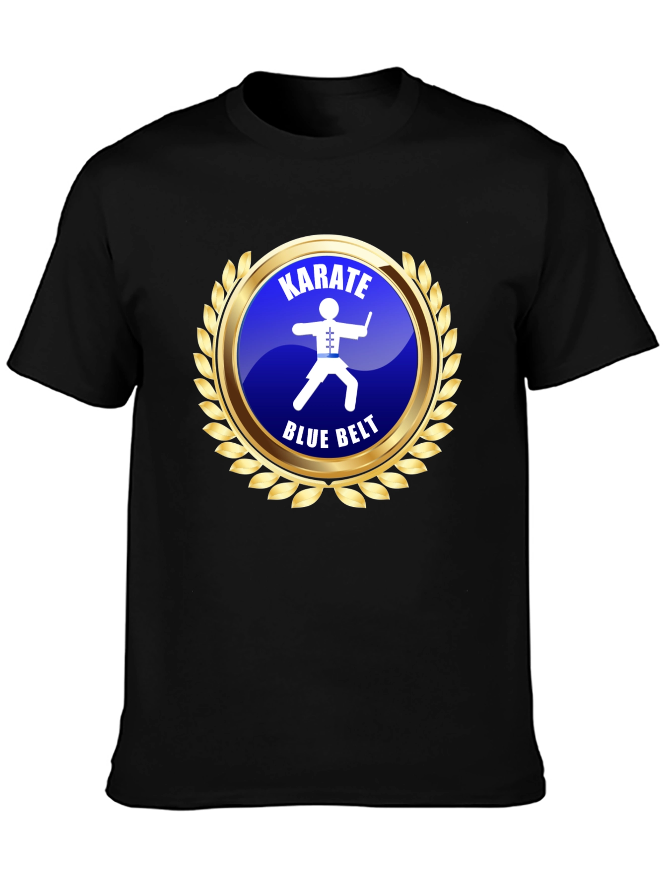 Karate Blue Belt T-Shirt Martial Arts Training