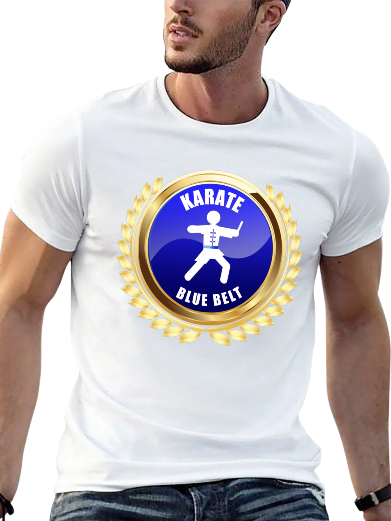 Karate Blue Belt T-Shirt Martial Arts Training