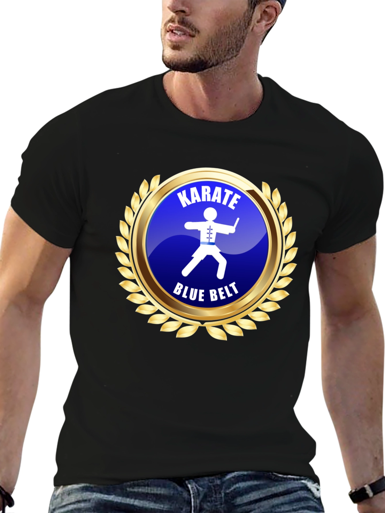 Karate Blue Belt T-Shirt Martial Arts Training