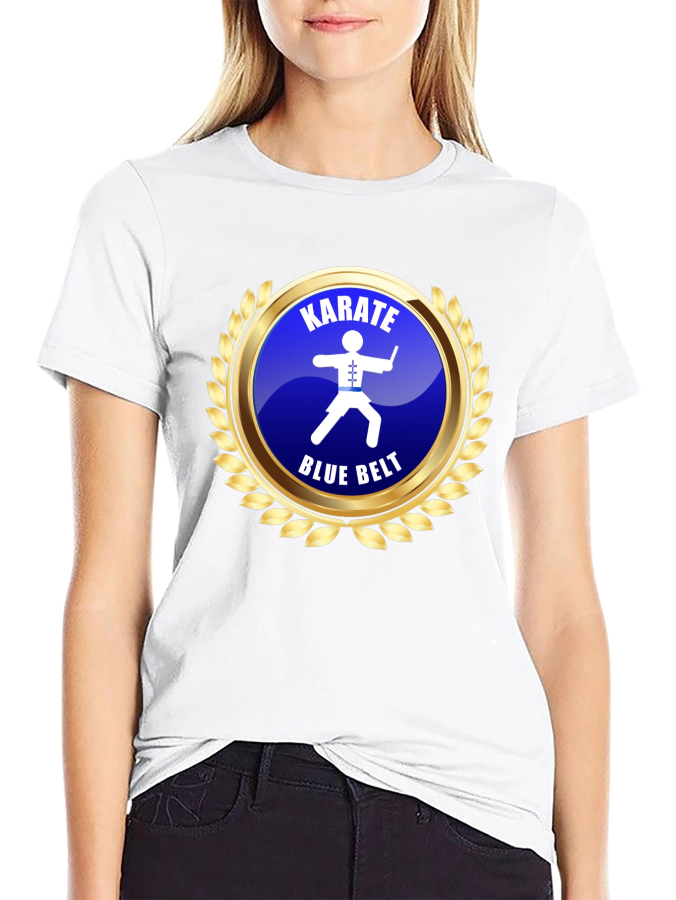 Karate Blue Belt T-Shirt Martial Arts Training