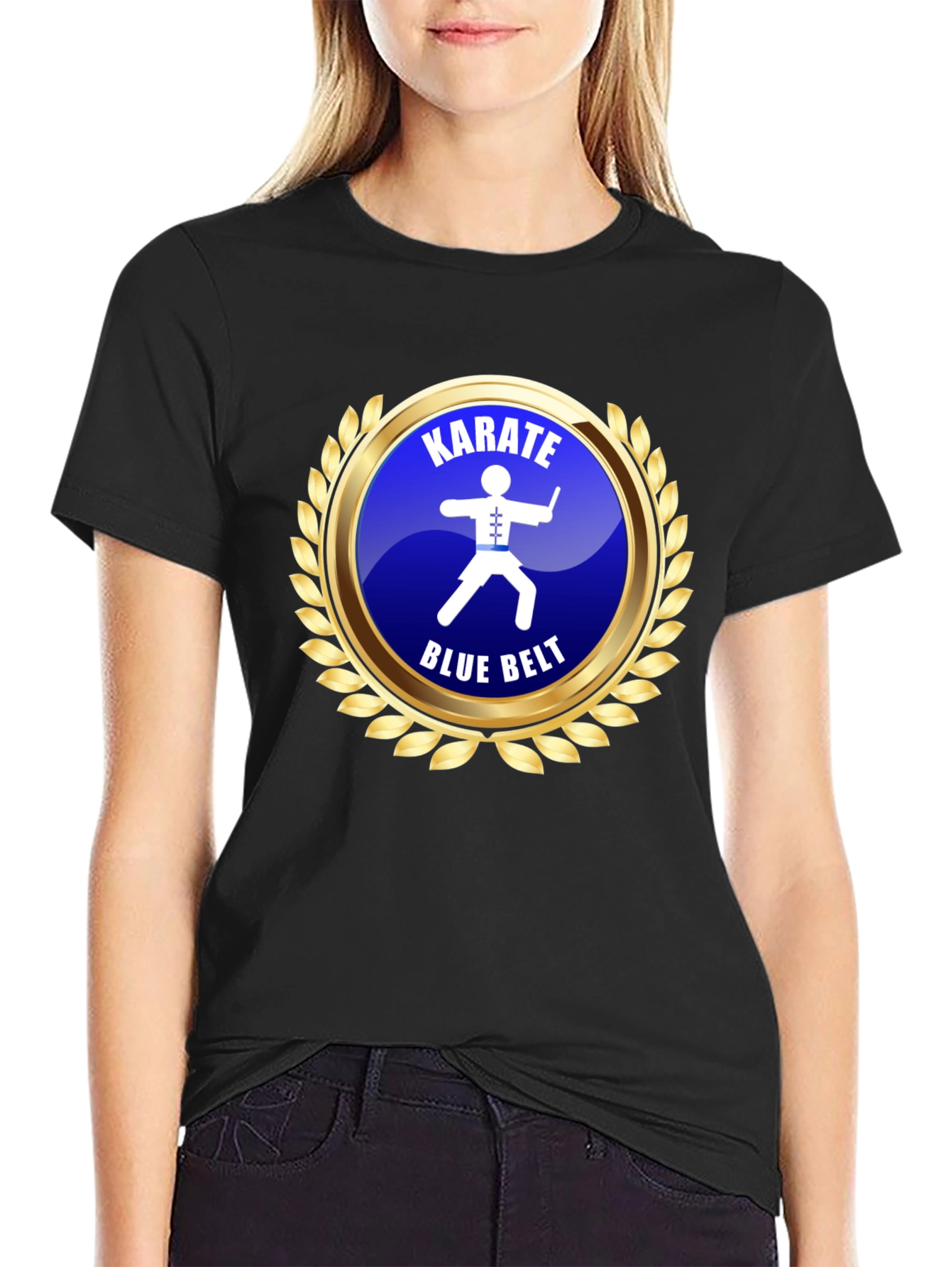 Karate Blue Belt T-Shirt Martial Arts Training