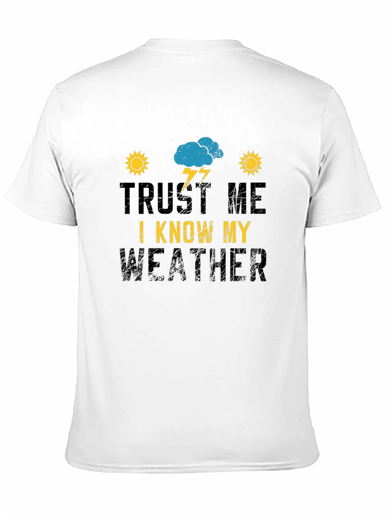 Trust Me I Know My Weather Black T-Shirt