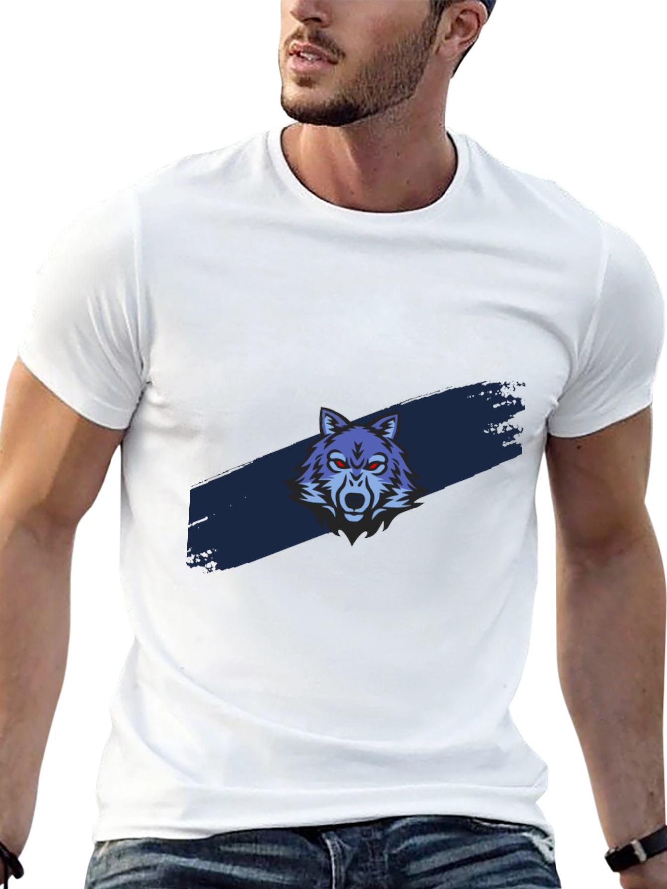 Wolf Graphic Tee - Mens Black T-Shirt