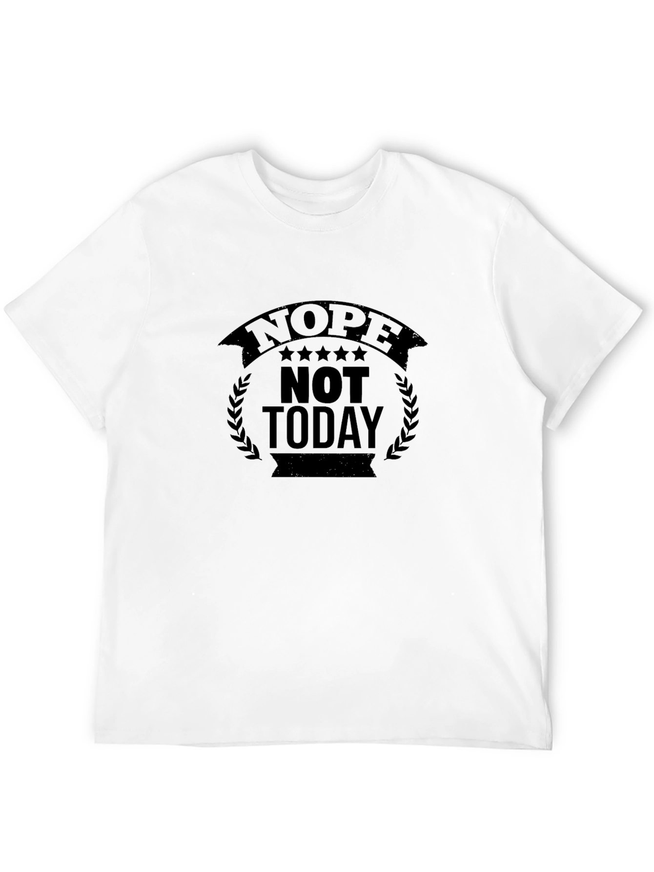 Nope Not Today Black Graphic Tee