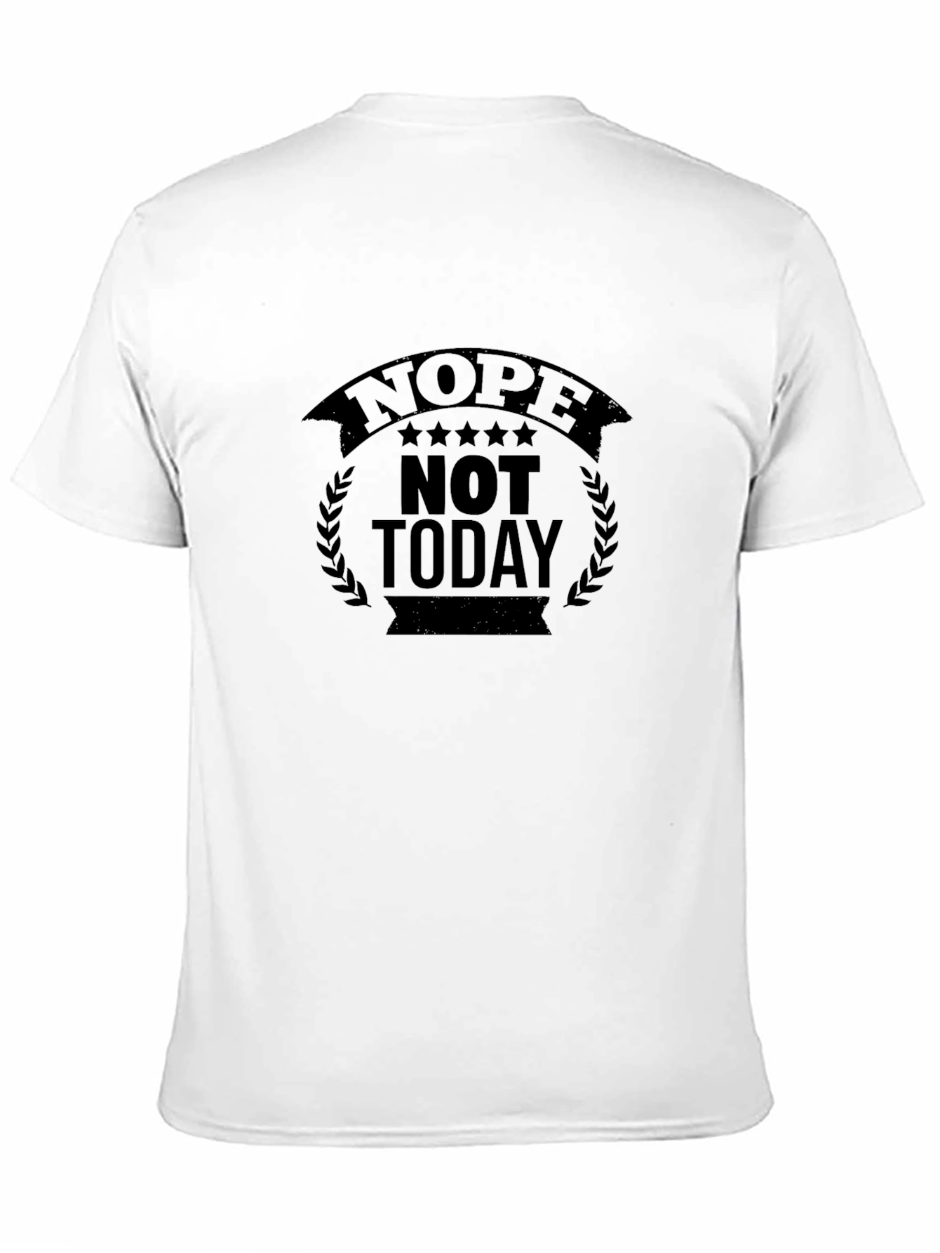 Nope Not Today Black Graphic Tee