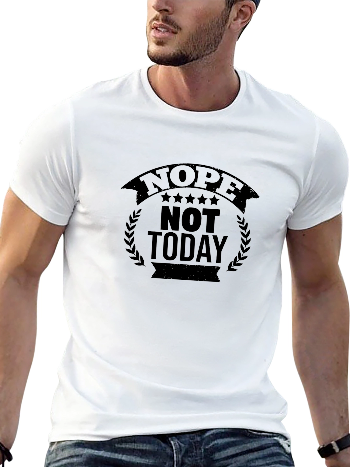 Nope Not Today Black Graphic Tee