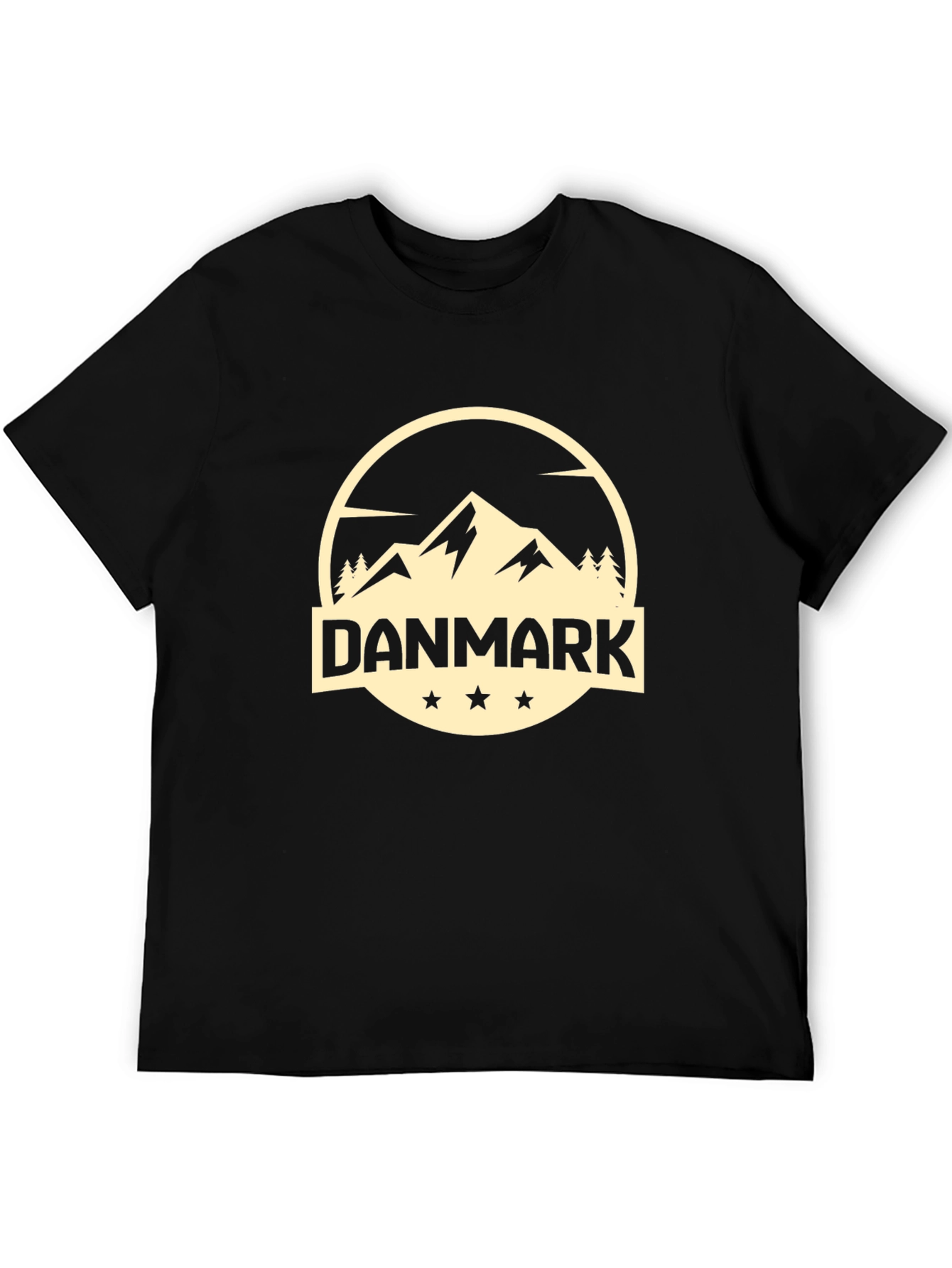 Danmark Mountain Graphic Tee - Black
