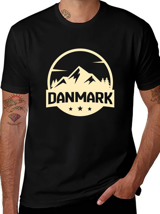 Danmark Mountain Graphic Tee - Black
